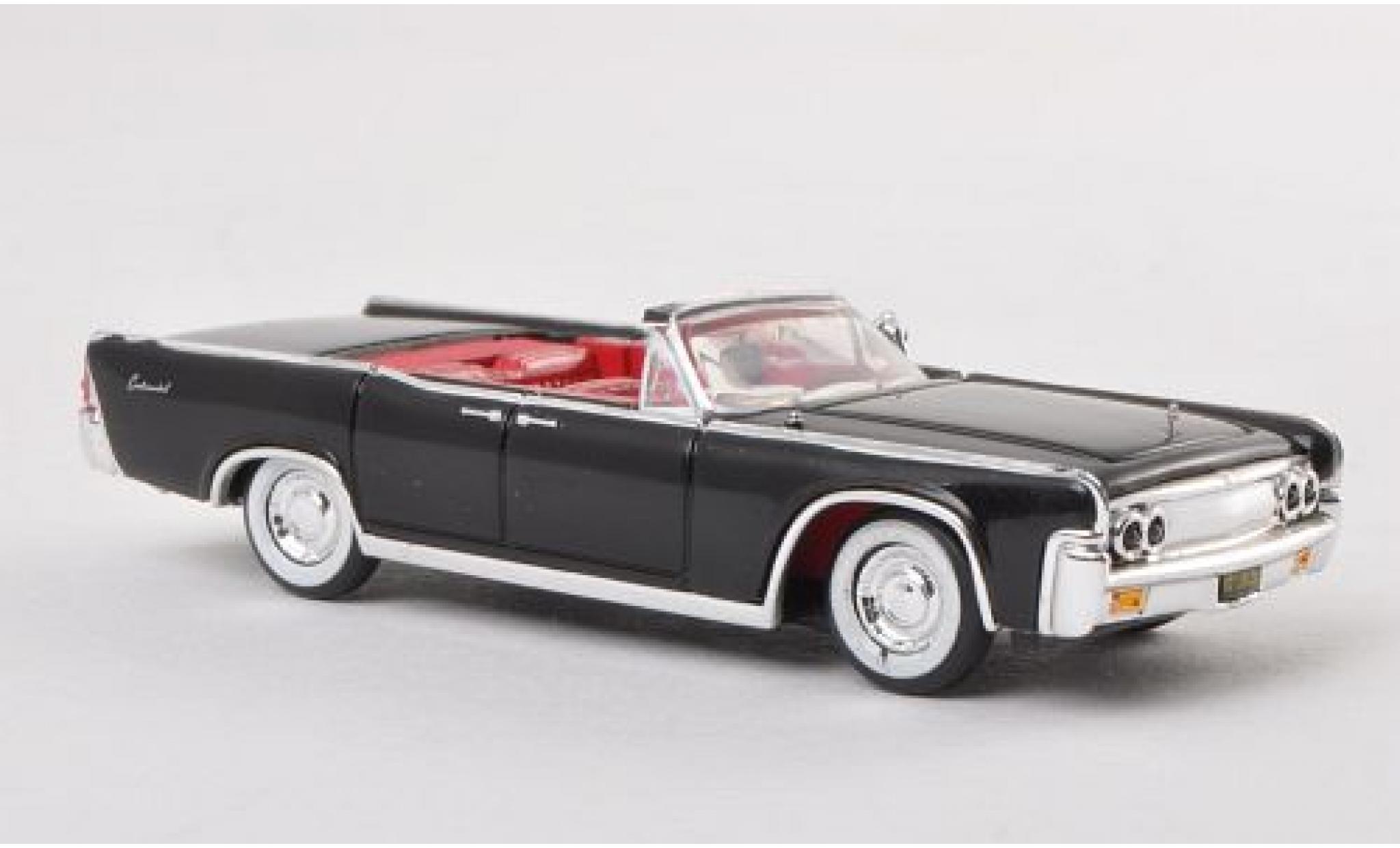 Lincoln Continental 1/87 Ricko Cabriolet zwart 1963 modelauto