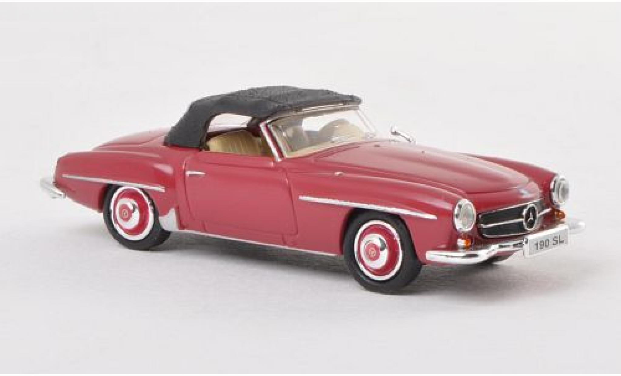 Mercedes 190 1/87 Ricko SL (W121 BII) rood modelauto