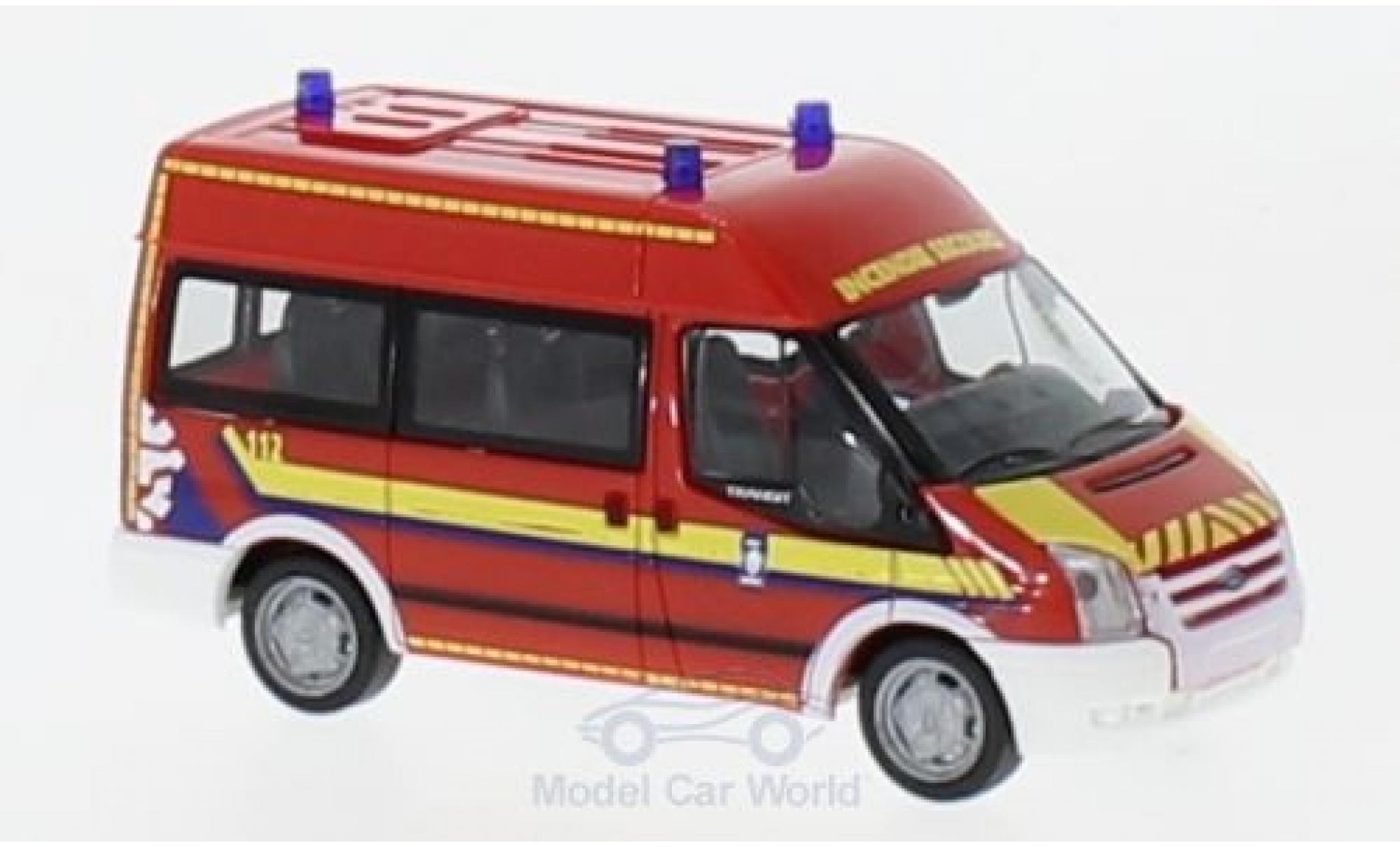 Ford Transit 1/87 Rietze Bus Verwaltung Rettungsdienst Luxemburg-CGDIS 2006 modelauto