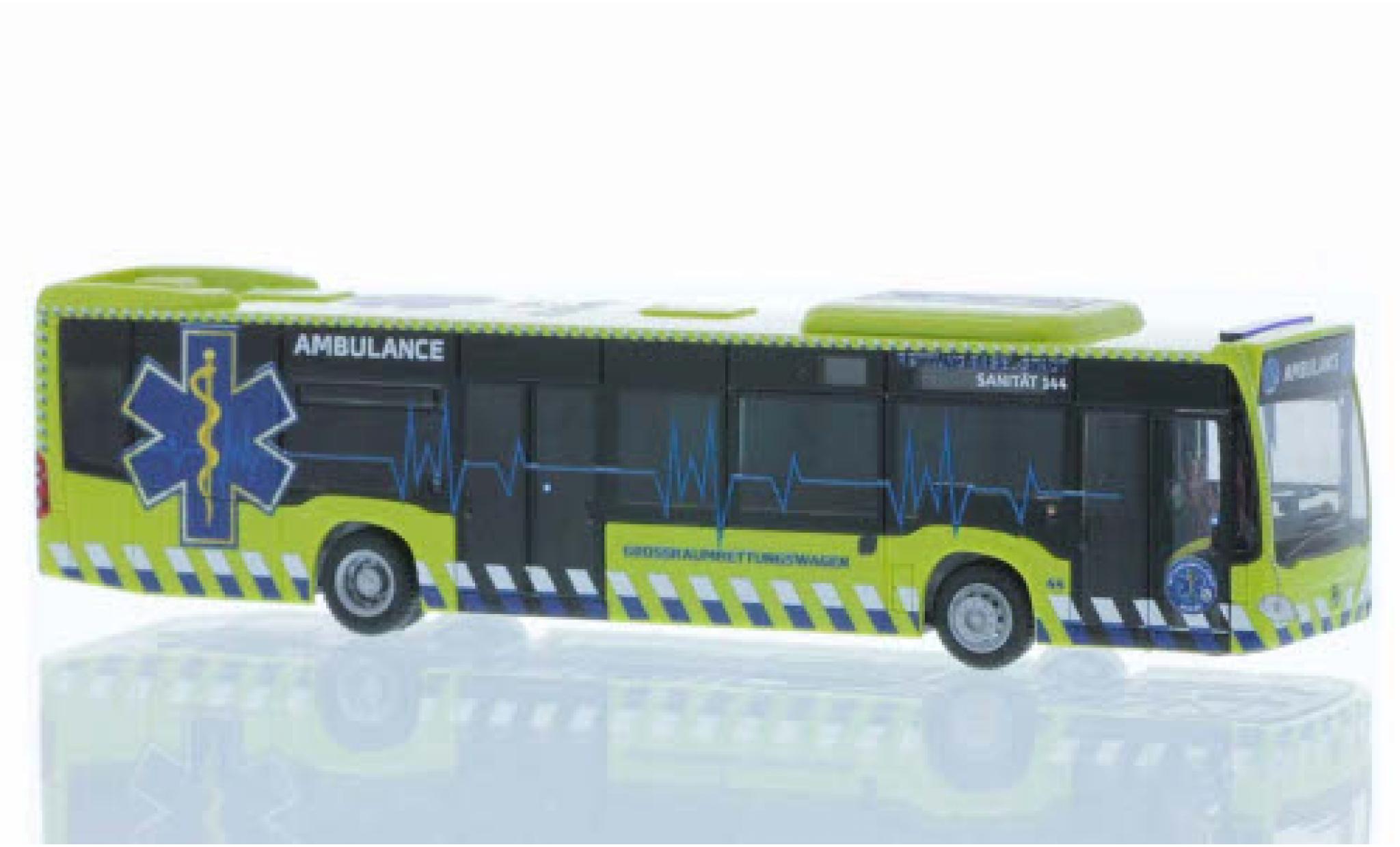 Mercedes Citaro 1/87 Rietze Ambulance GRTW Basel (CH) 2015 modelauto