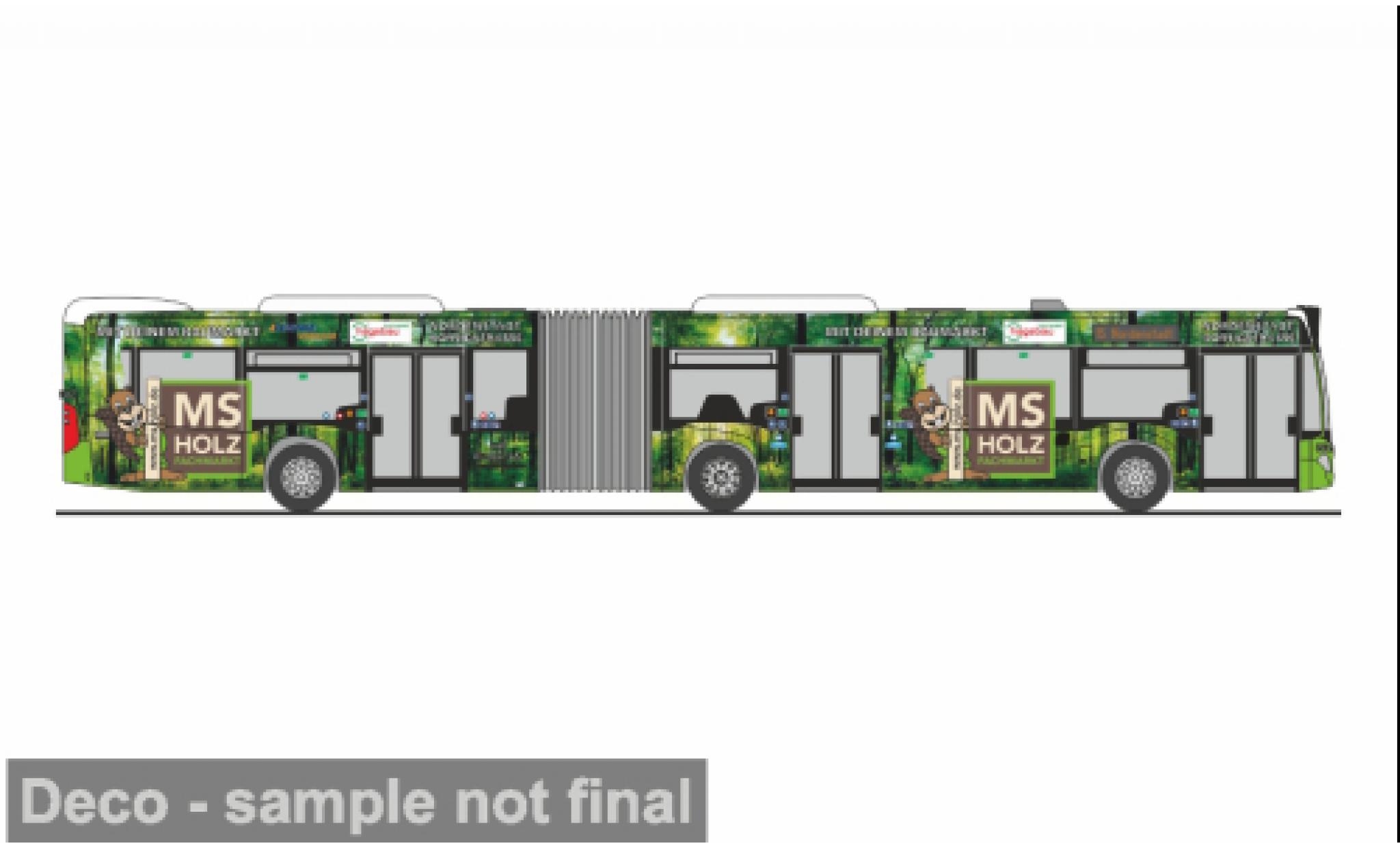 Mercedes Citaro 1/87 Rietze G 2015 ESWE - MS Holzfachmarkt Wiesbaden 1:87 modelauto