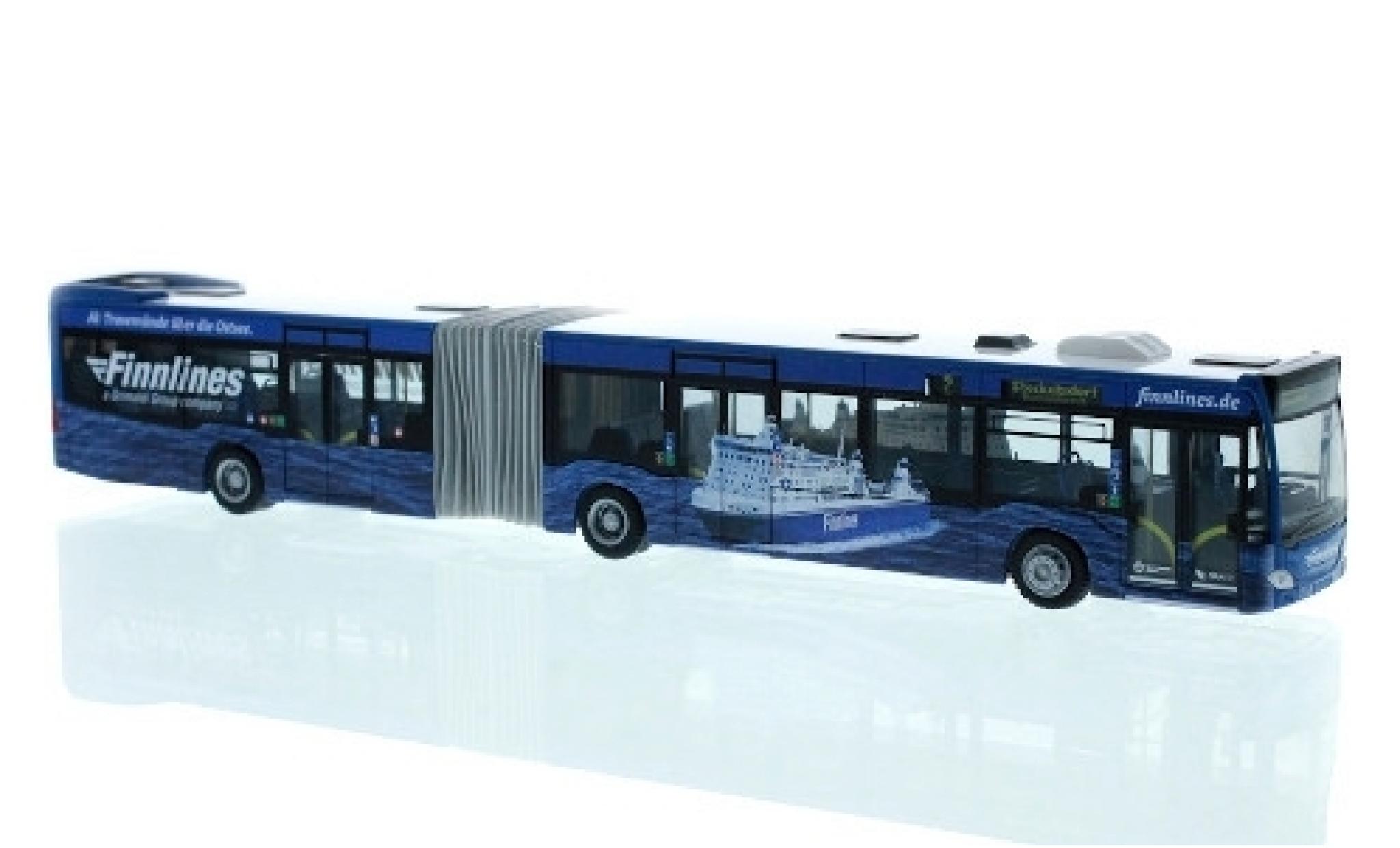 Mercedes Citaro 1/87 Rietze G Stadtverkehr L&uuml;beck - Finnlines 2015 modelauto