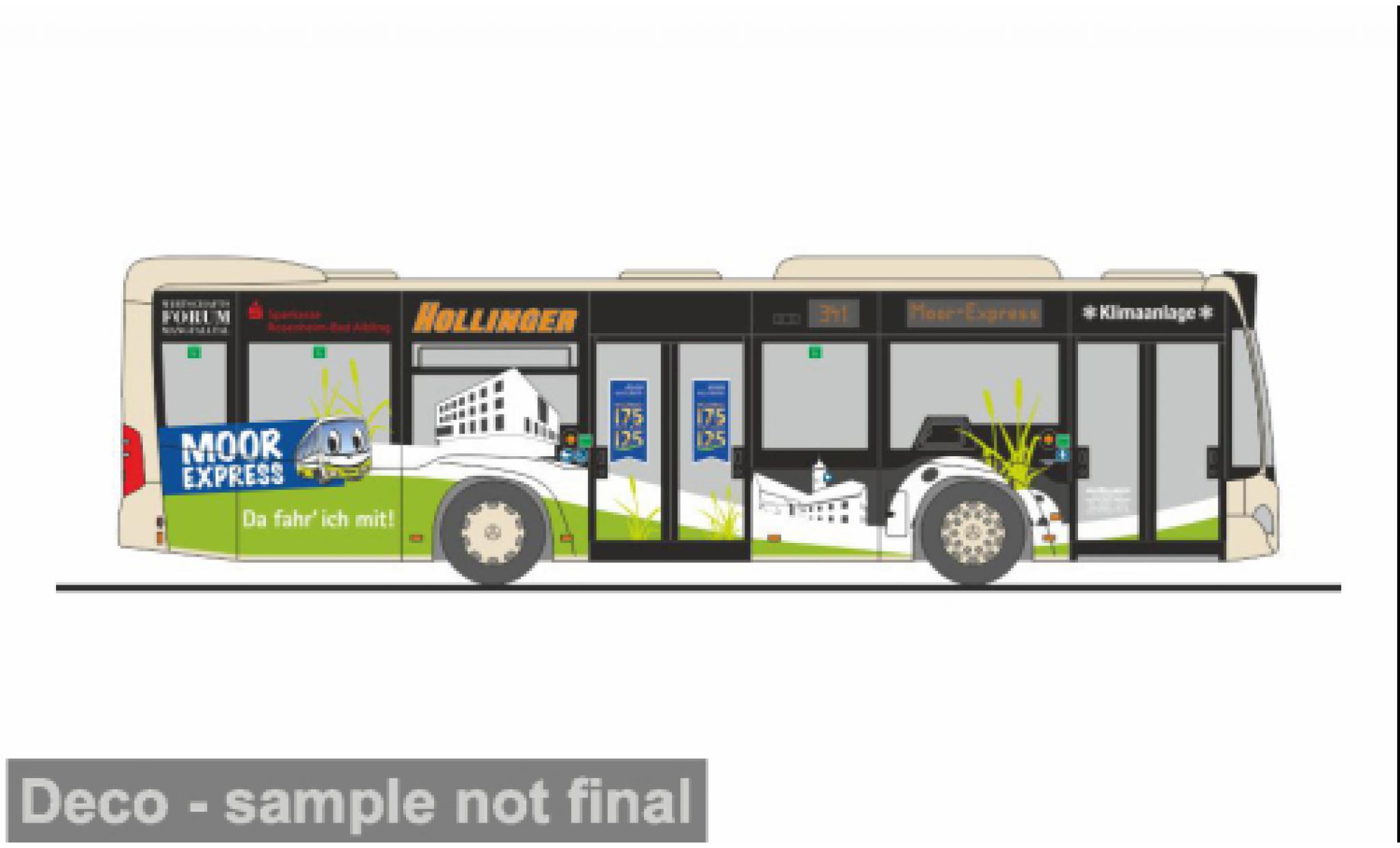 Mercedes Citaro 1/87 Rietze K 2015 Omnibus Holliger Bad Aibling 1:87 modelauto