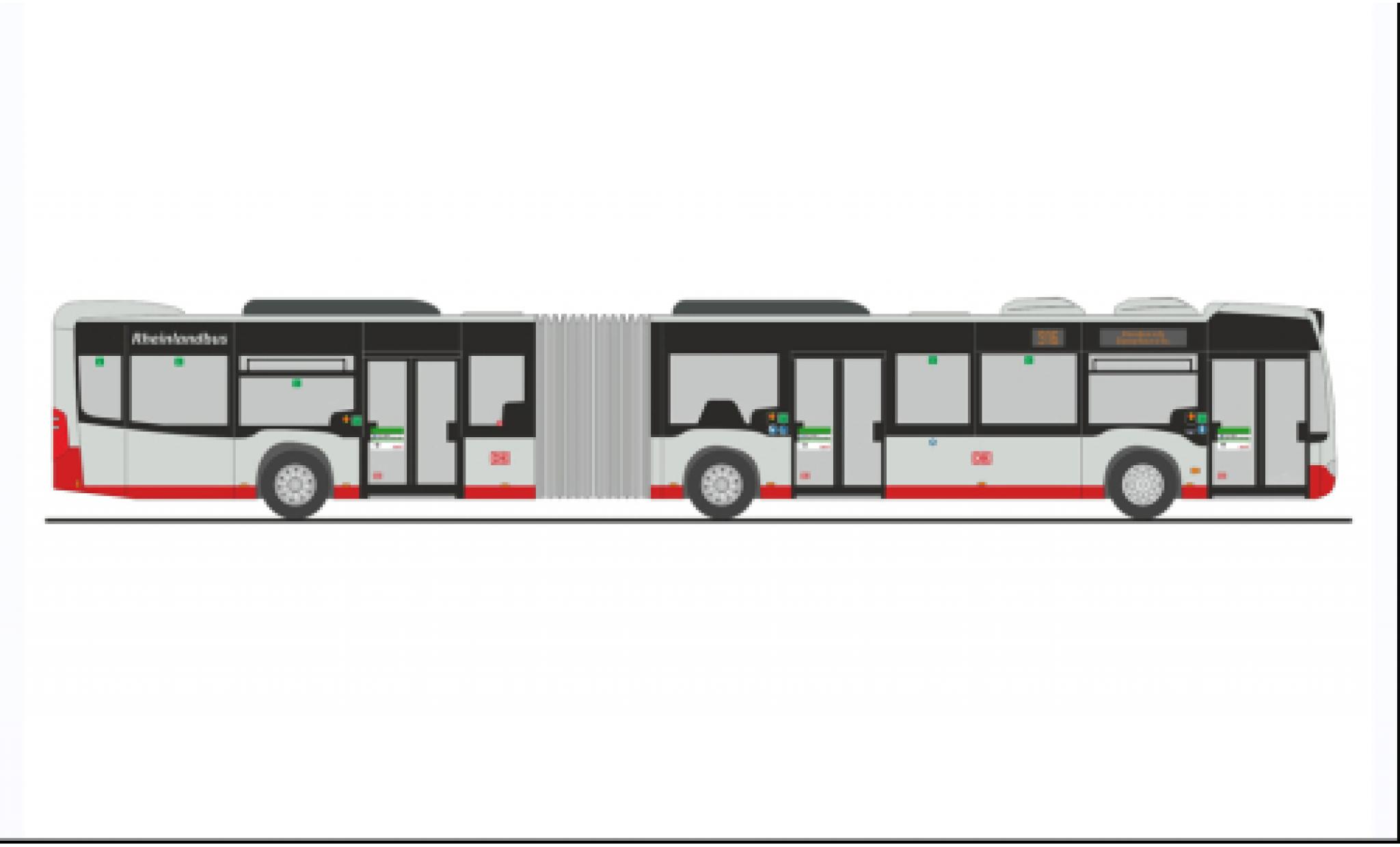 Mercedes Citaro 1/87 Rietze G DB - Rheinlandbus 2012 modelauto