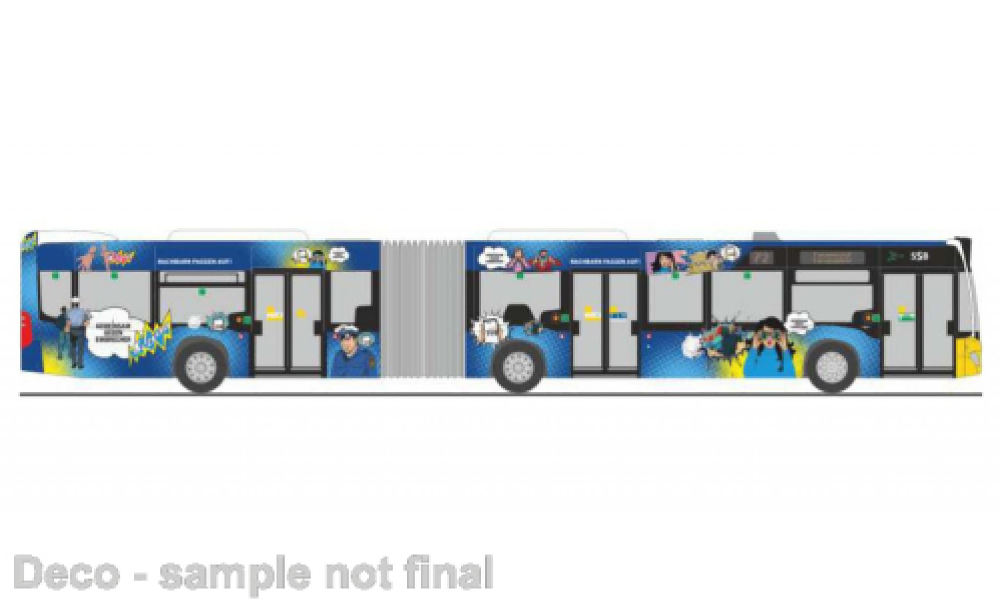 Mercedes Citaro 1/87 Rietze G SSB -Nachbarn passen sur 2015 modelauto