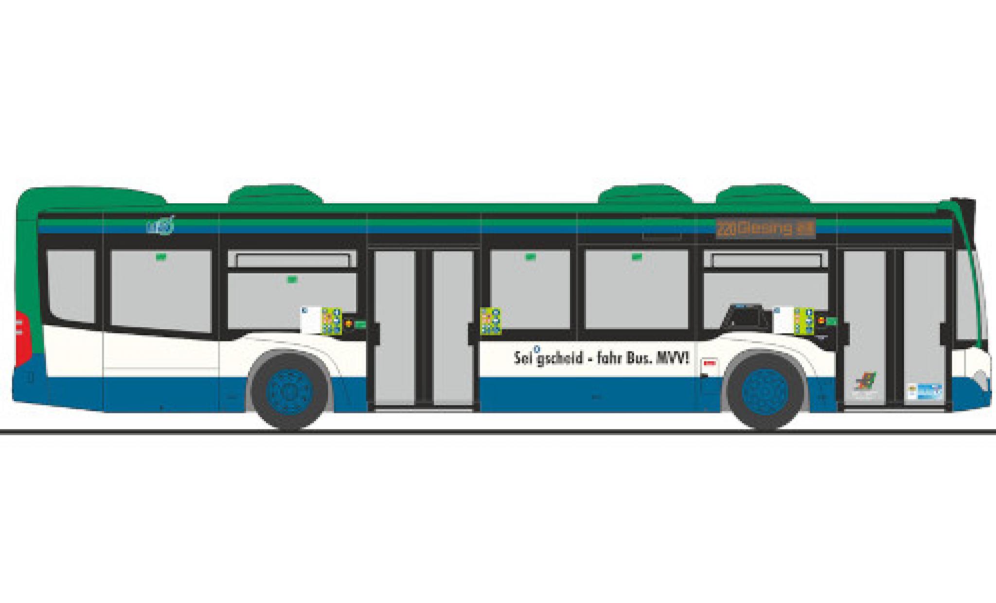 Mercedes Citaro 1/87 Rietze MVV - Ettenhuber 2015 modelauto