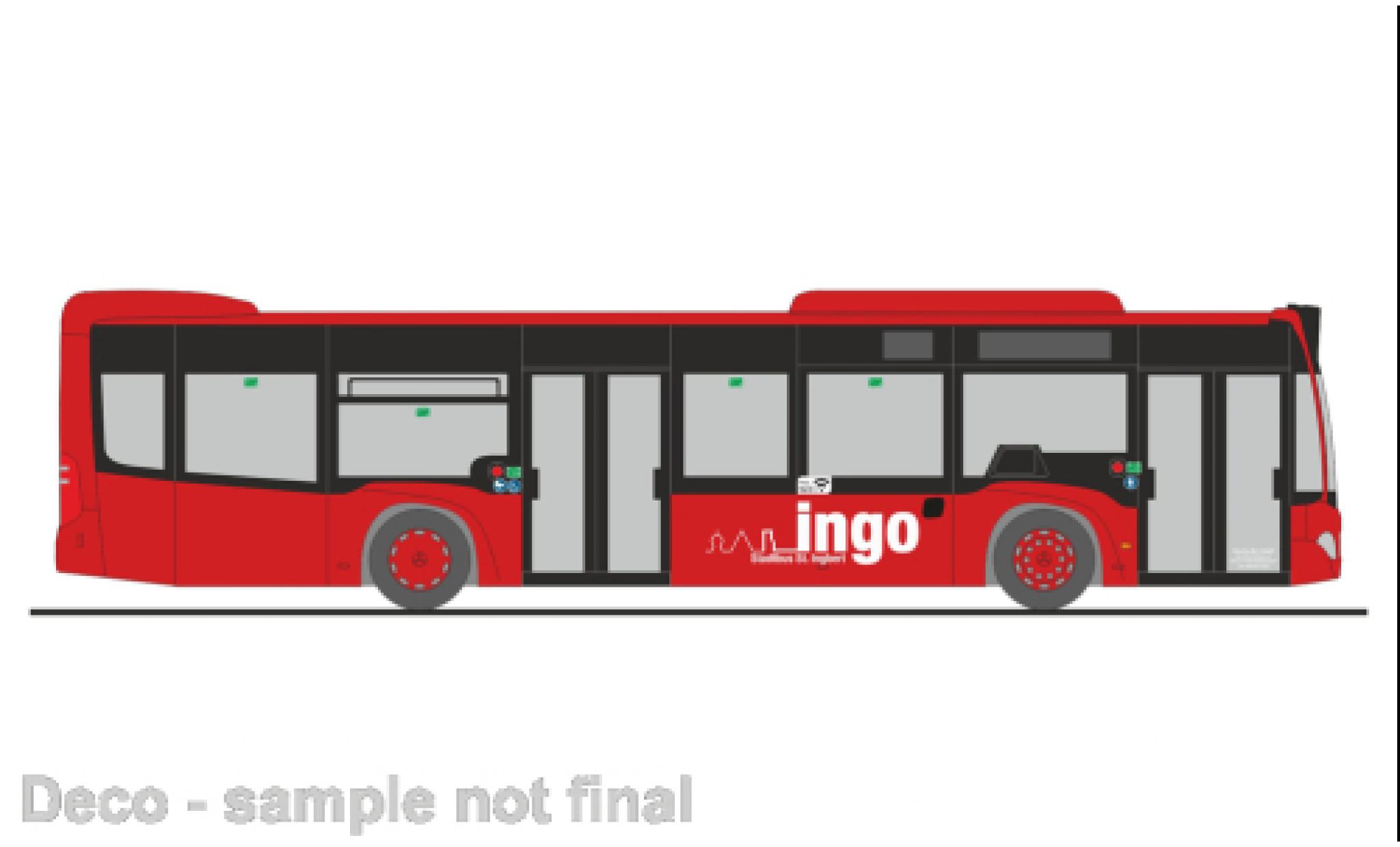 Mercedes Citaro 1/87 Rietze Saar mobil - Ingo bus St. Ingbert 2015 modelauto