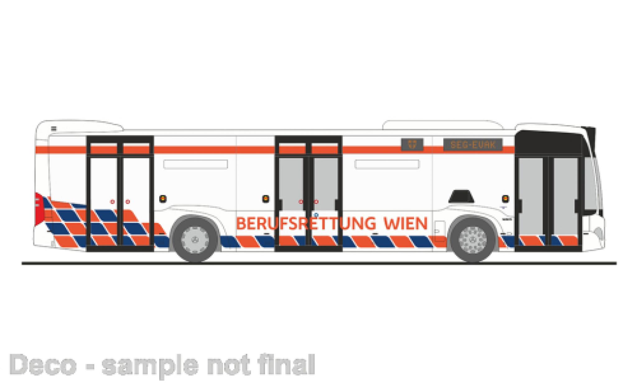 Mercedes Citaro 1/87 Rietze Sauvetage professionnel Wien (AT) 2012 modelauto