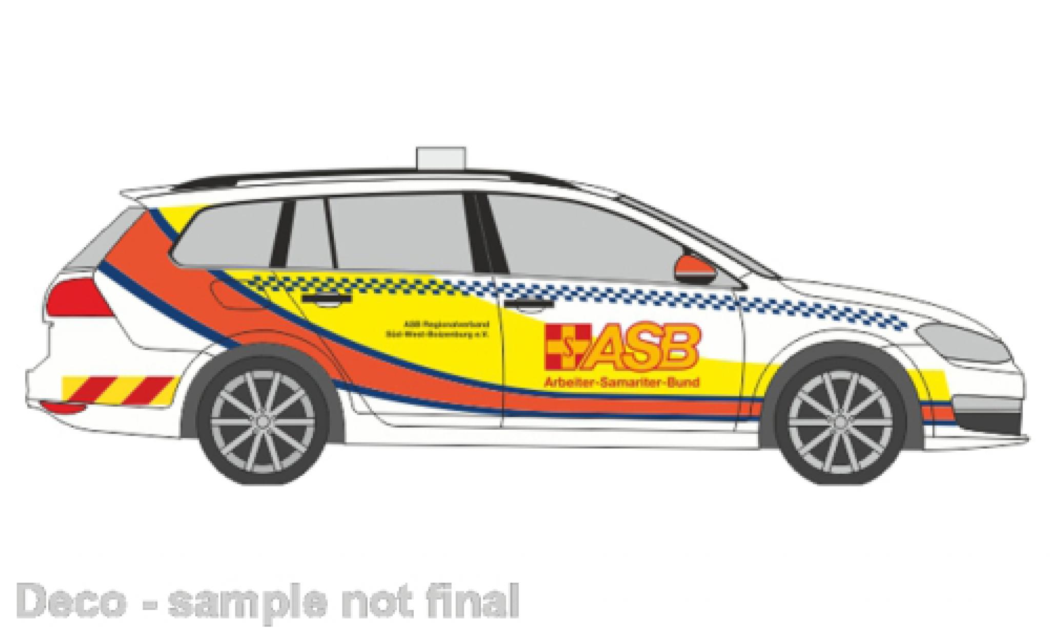Volkswagen Golf 1/87 Rietze VII Variant First Responder ASB Boizenburg modelauto