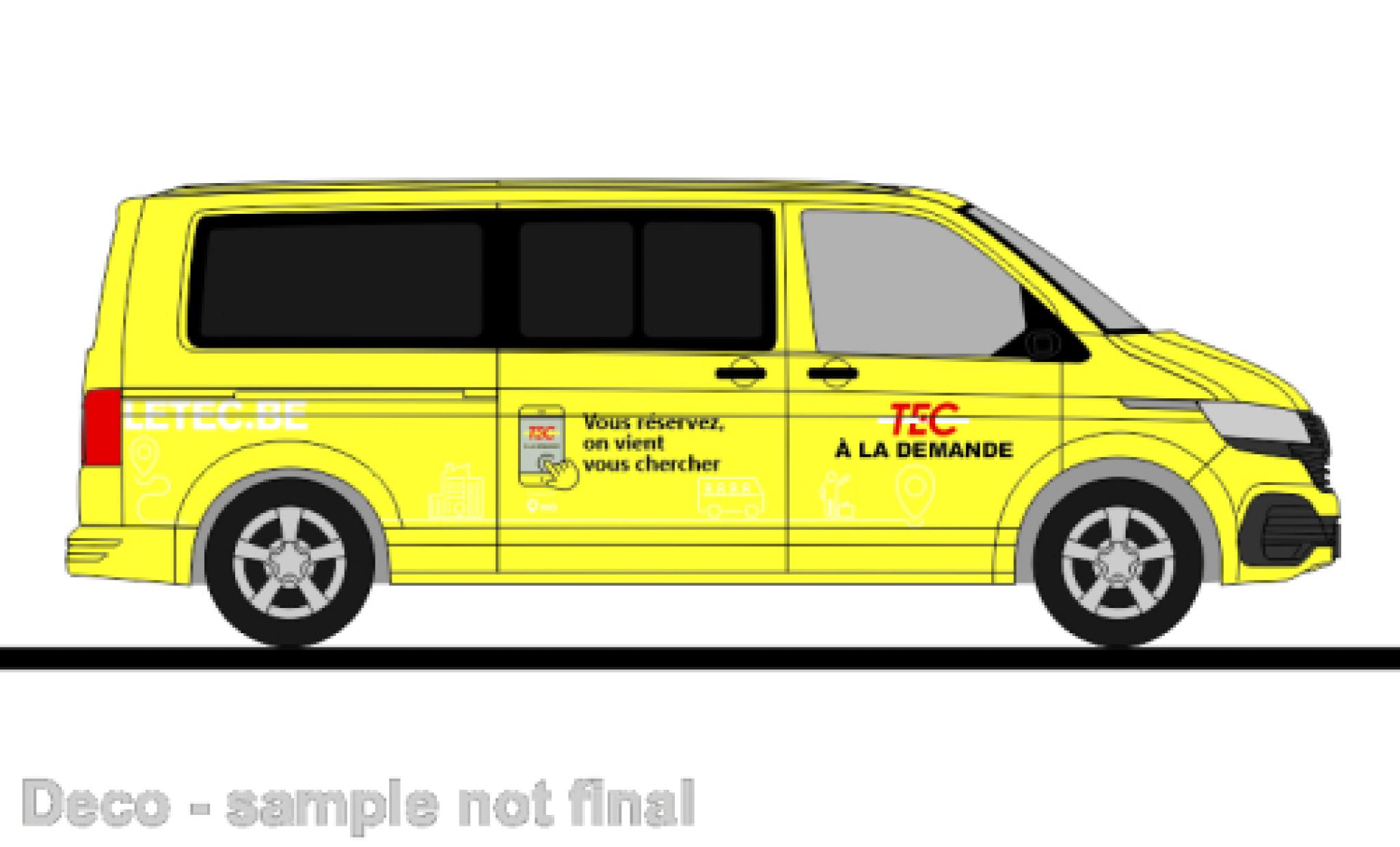 Volkswagen T6 1/87 Rietze .1 bus TEC (B) modelauto