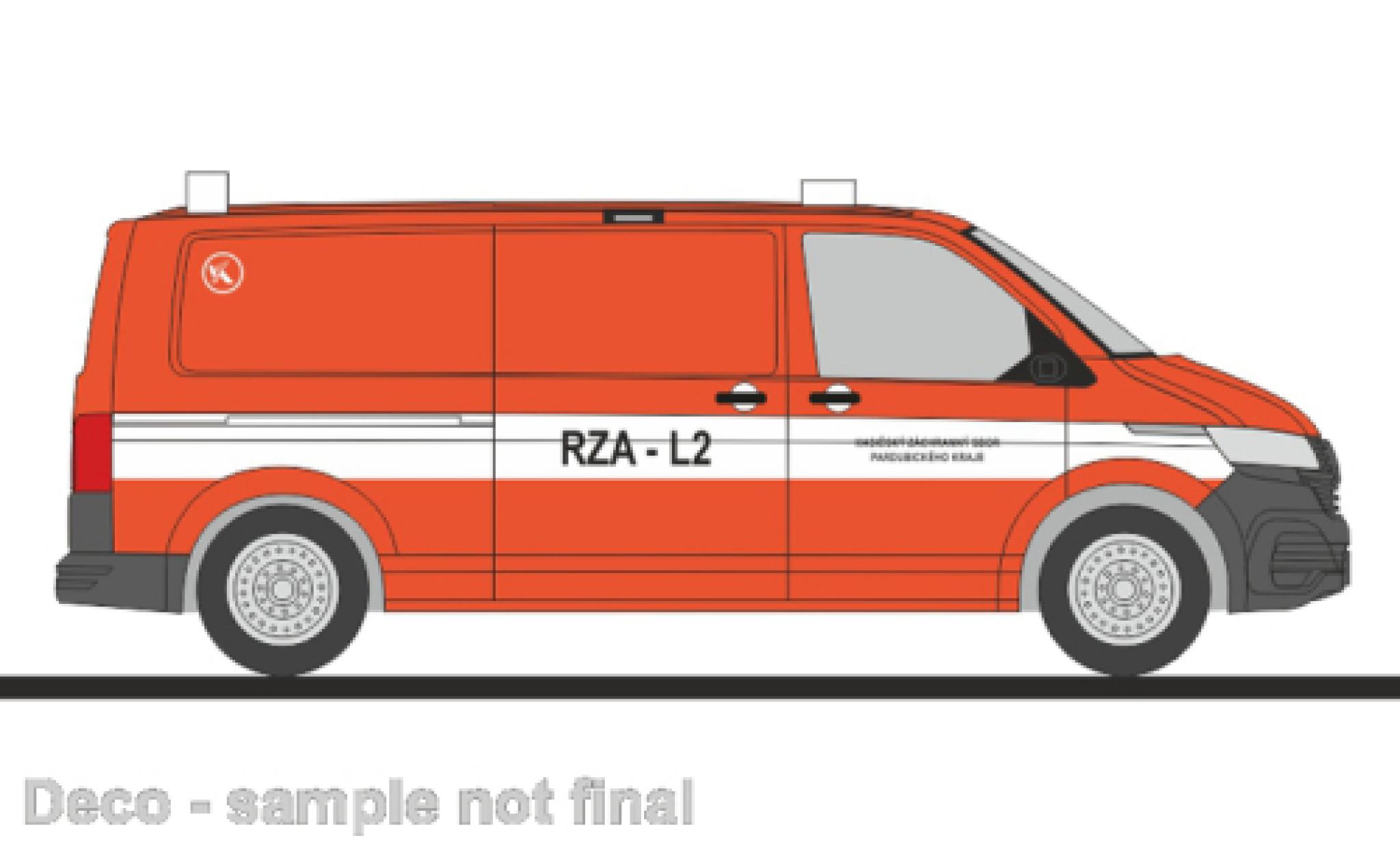 Volkswagen T6 1/87 Rietze .1 Hasici (CZ) modelauto