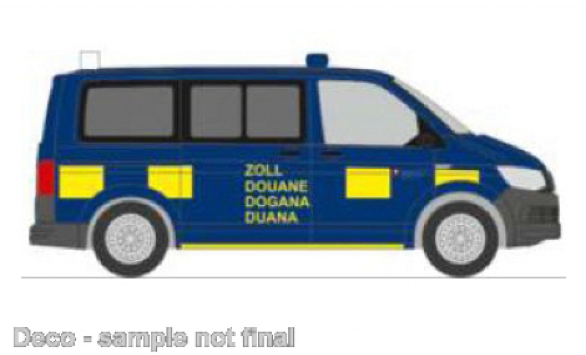 Volkswagen T6 1/87 Rietze bus Zoll (CH) modelauto