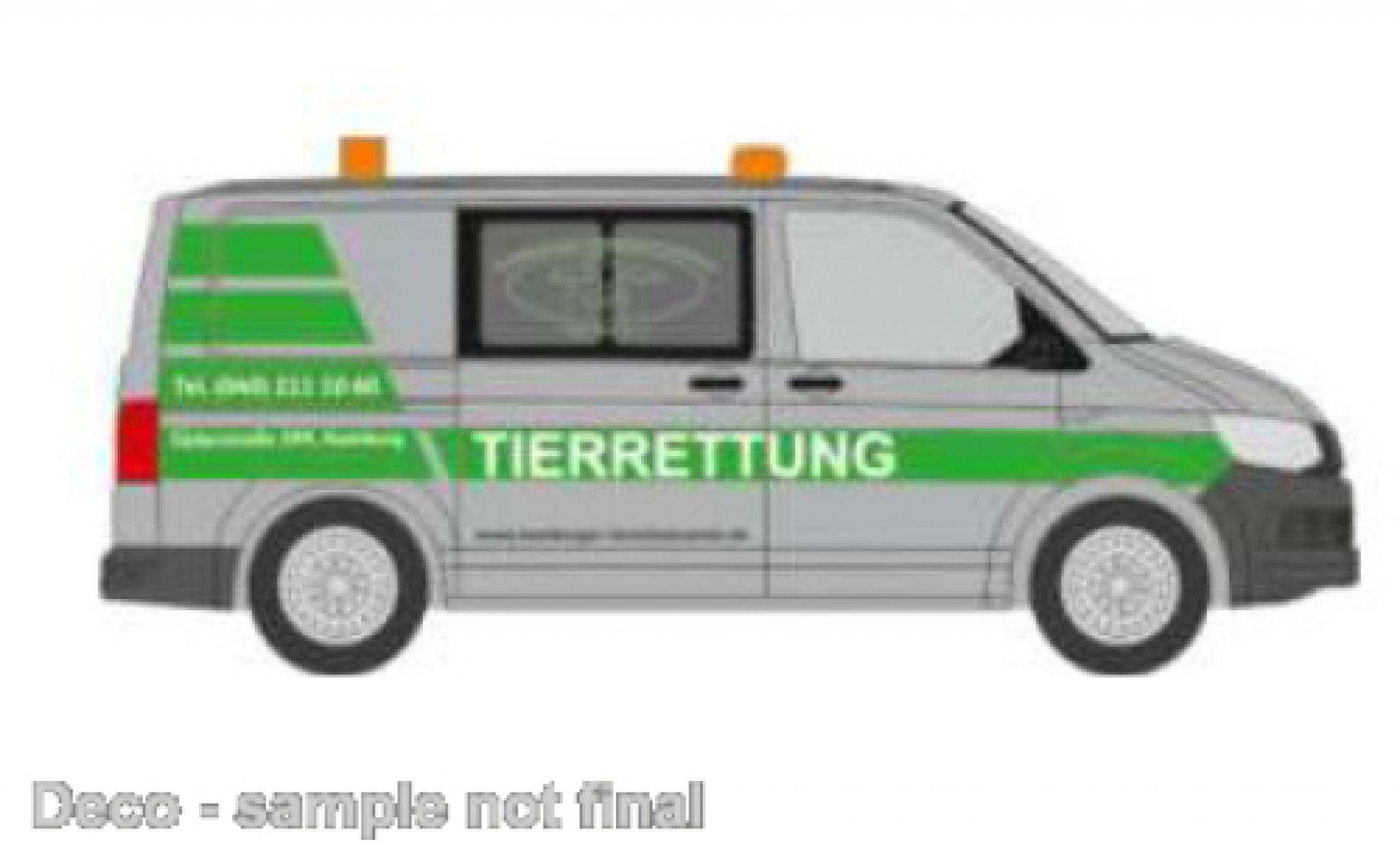 Volkswagen T6 1/87 Rietze demi bus Tierrettung Hamburg modelauto