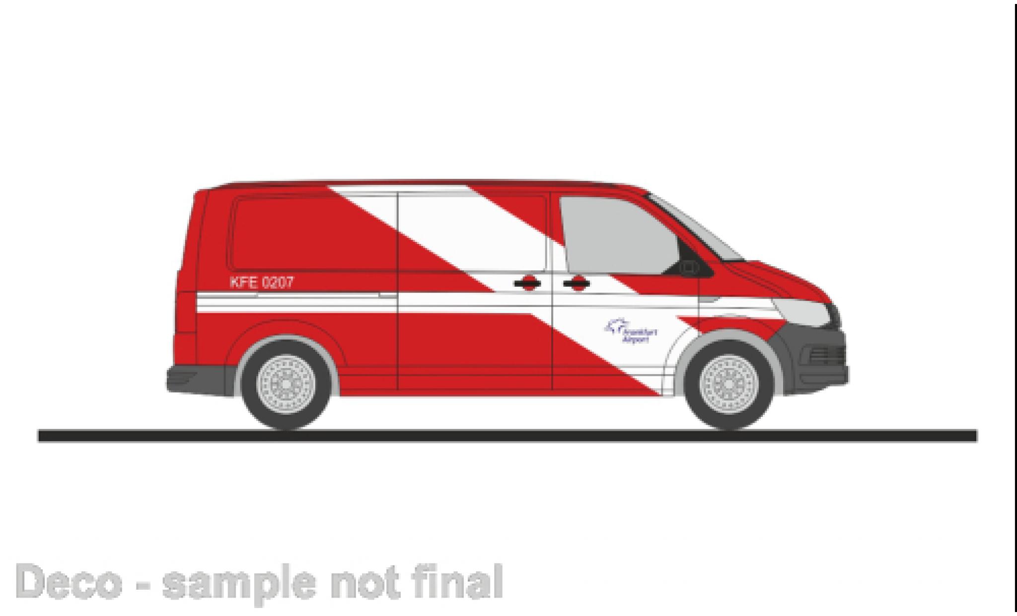 Volkswagen T6 1/87 Rietze bestelwagen a&eacute;roport Frankfurt Main AG modelauto
