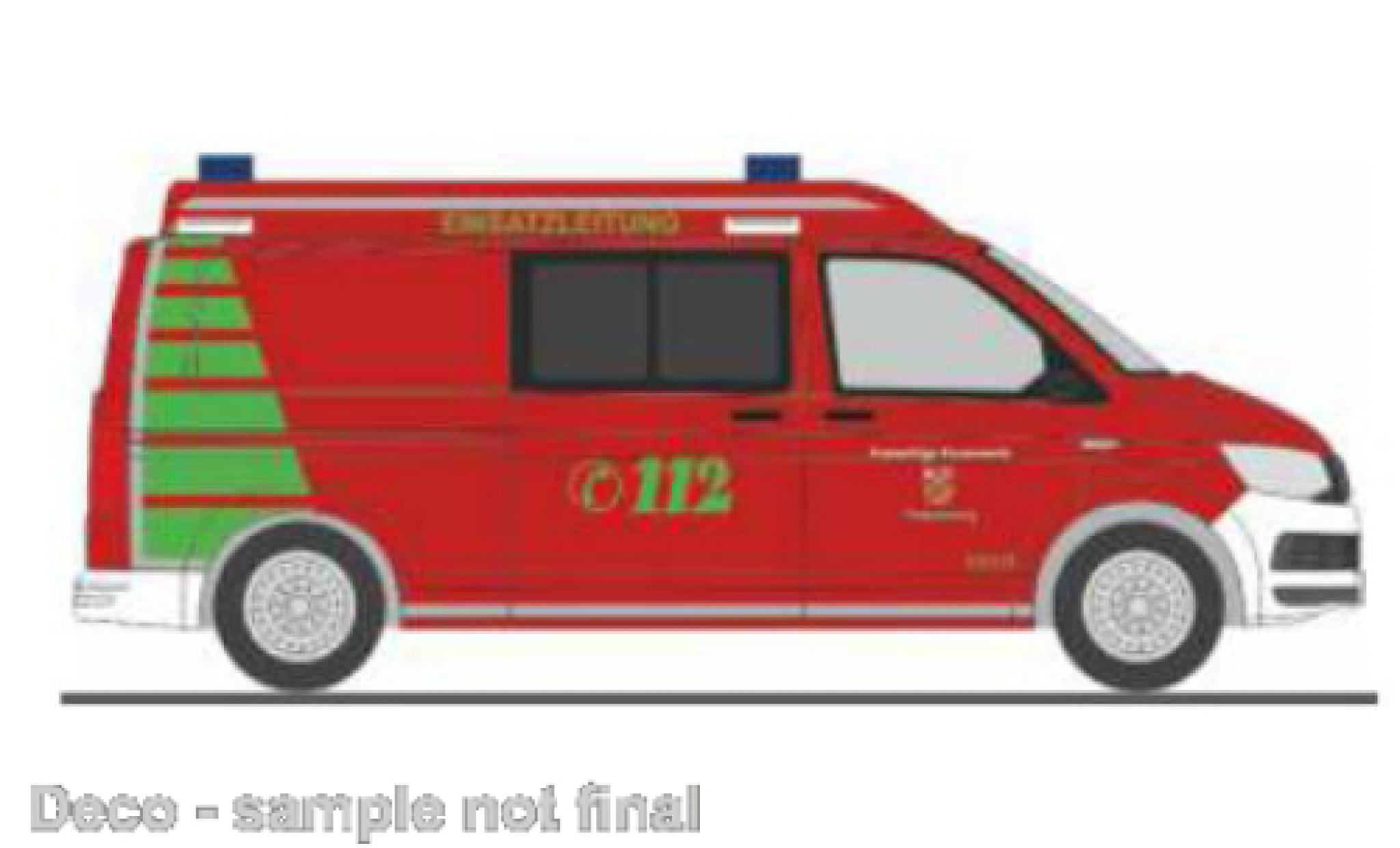 Volkswagen T6 1/87 Rietze brandweer Petersberg modelauto
