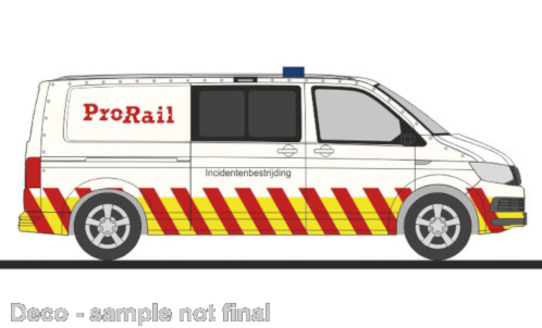Volkswagen T6 1/87 Rietze Pro Rail (NL) modelauto