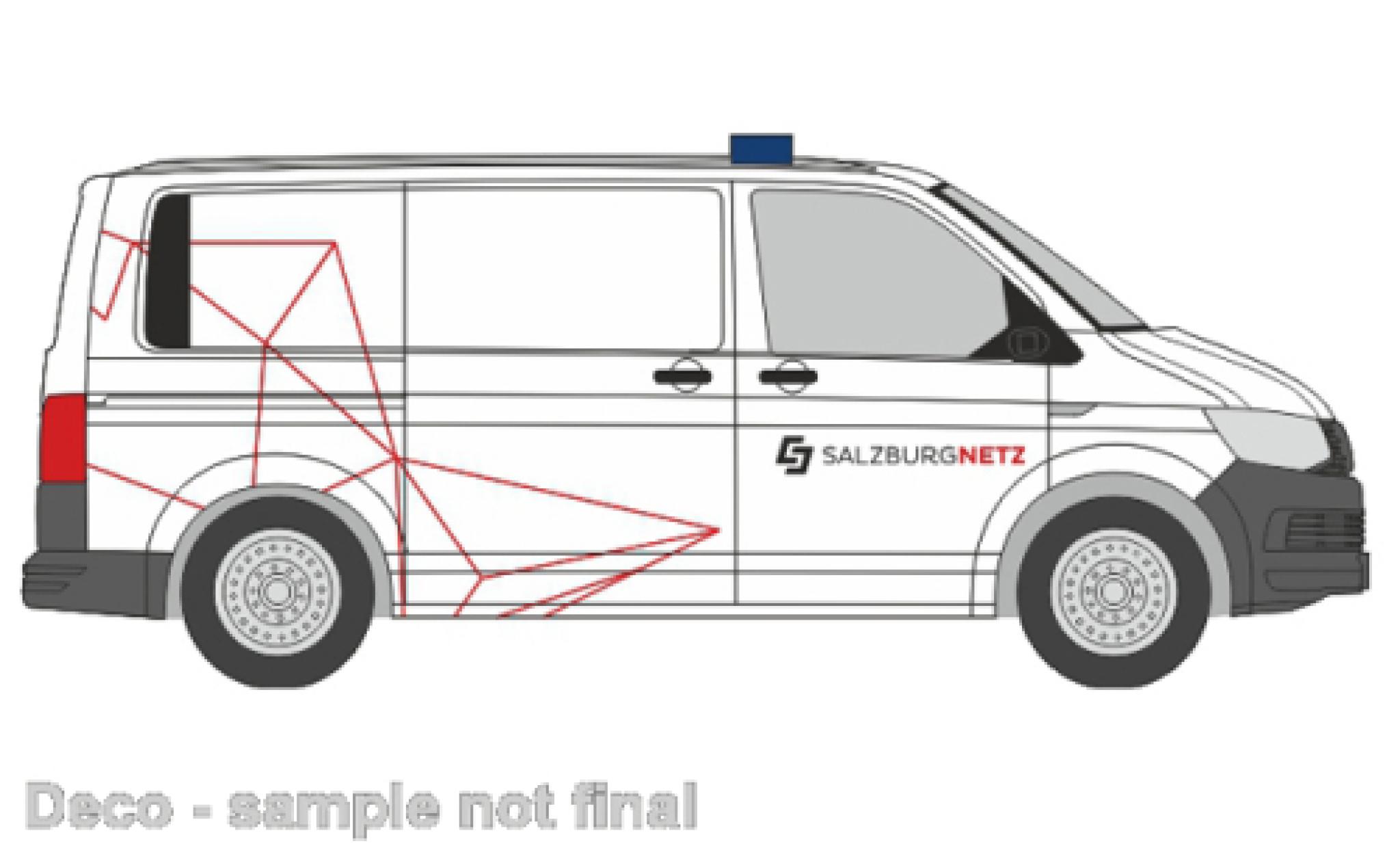 Volkswagen T6 1/87 Rietze Salzburg Netz (AT) modelauto