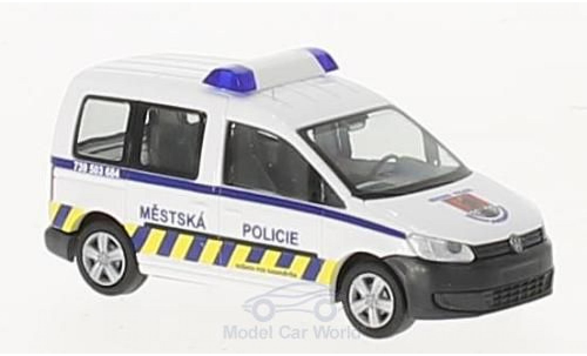Volkswagen Caddy 1/87 Rietze Mestska Policie (CZ) 2011 modelauto