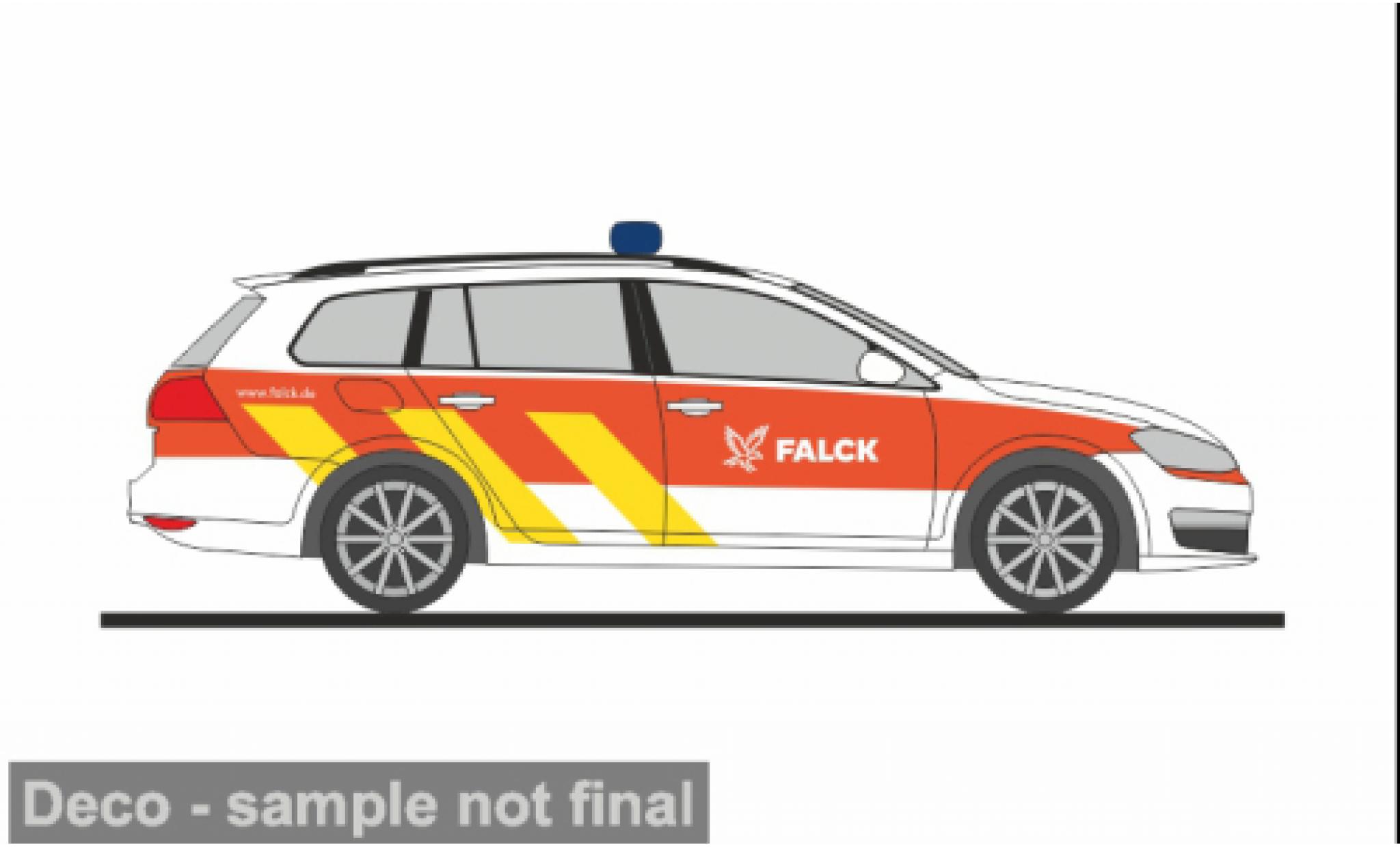 Volkswagen Golf 1/87 Rietze 7 Variant Falck Rettungsdienst Hamburg 1:87 modelauto