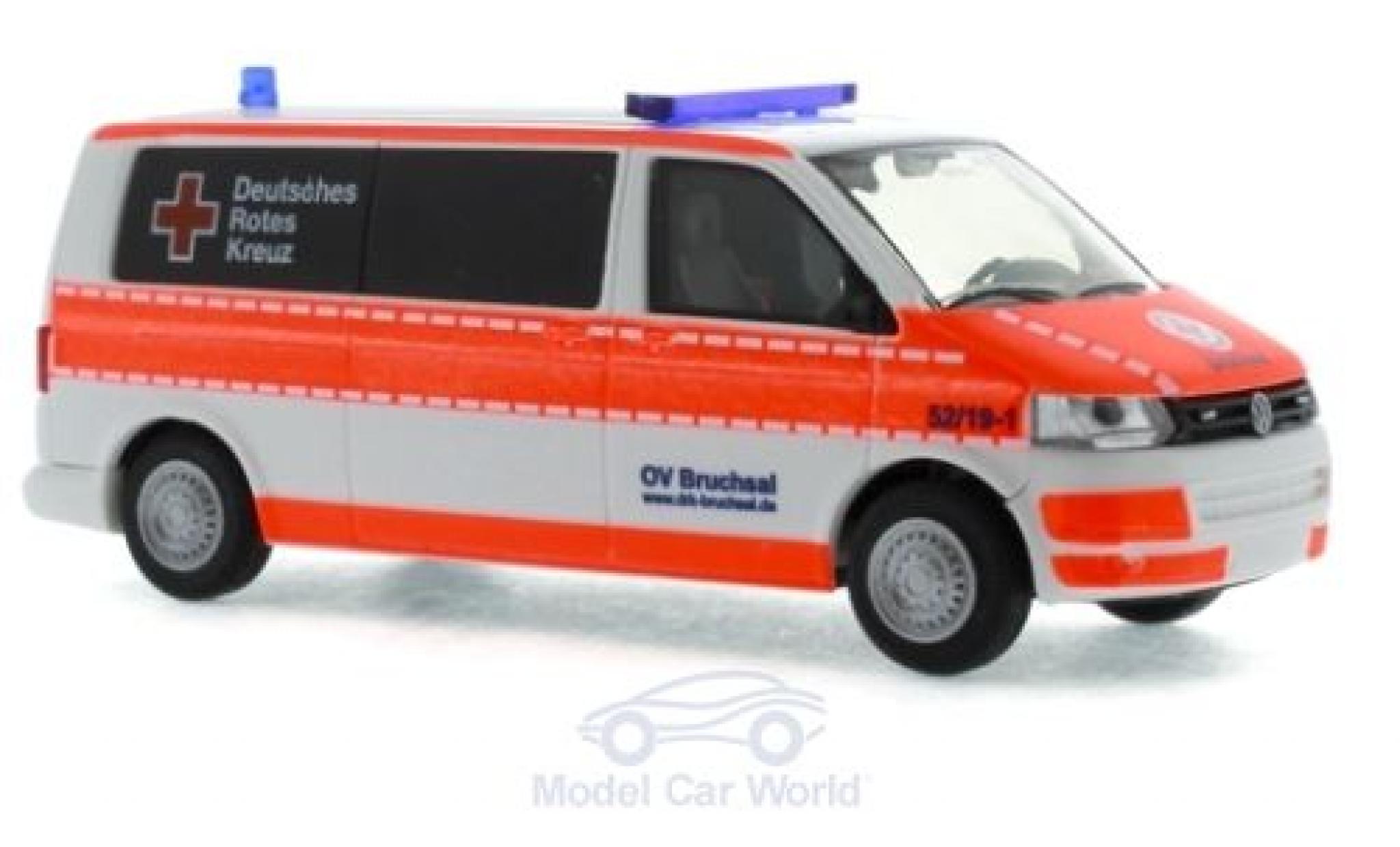 Volkswagen T5 1/87 Rietze Bus DRK Bruchsal 2010 modelauto