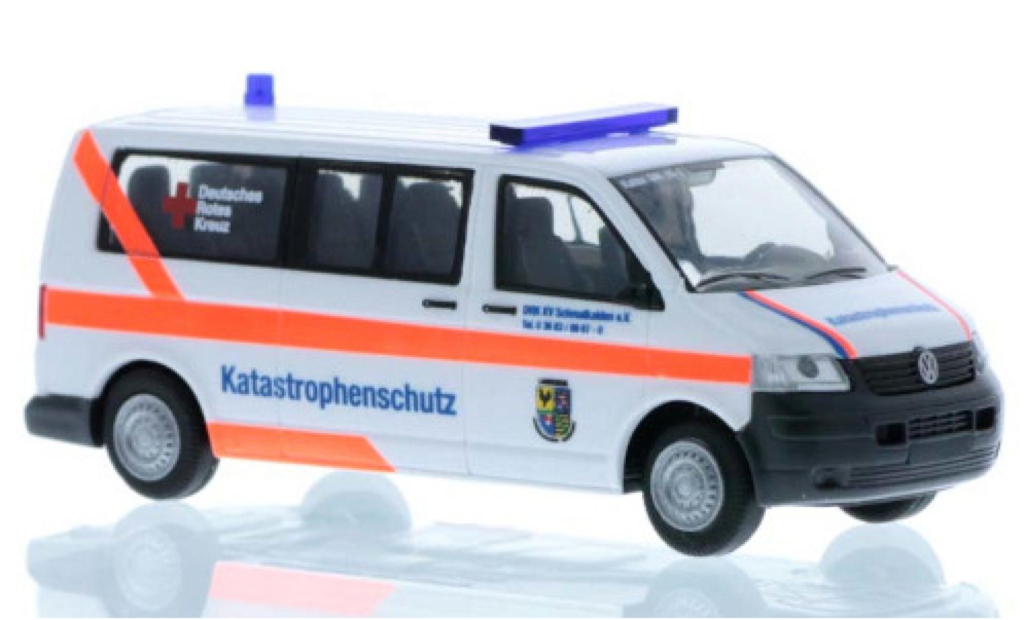 Volkswagen T5 1/87 Rietze Bus Katastrophenschutz DRK Schmalkalden modelauto