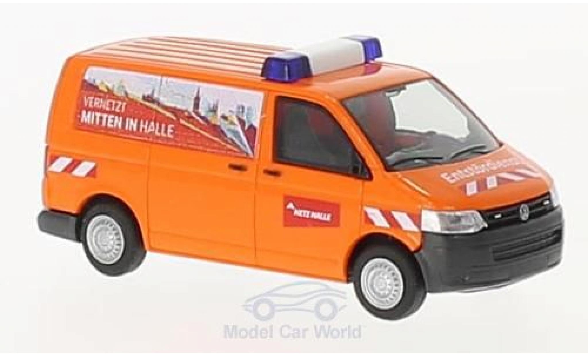 Volkswagen T5 1/87 Rietze Entst&ouml;rungsdienst Gas - Netz Halle modelauto