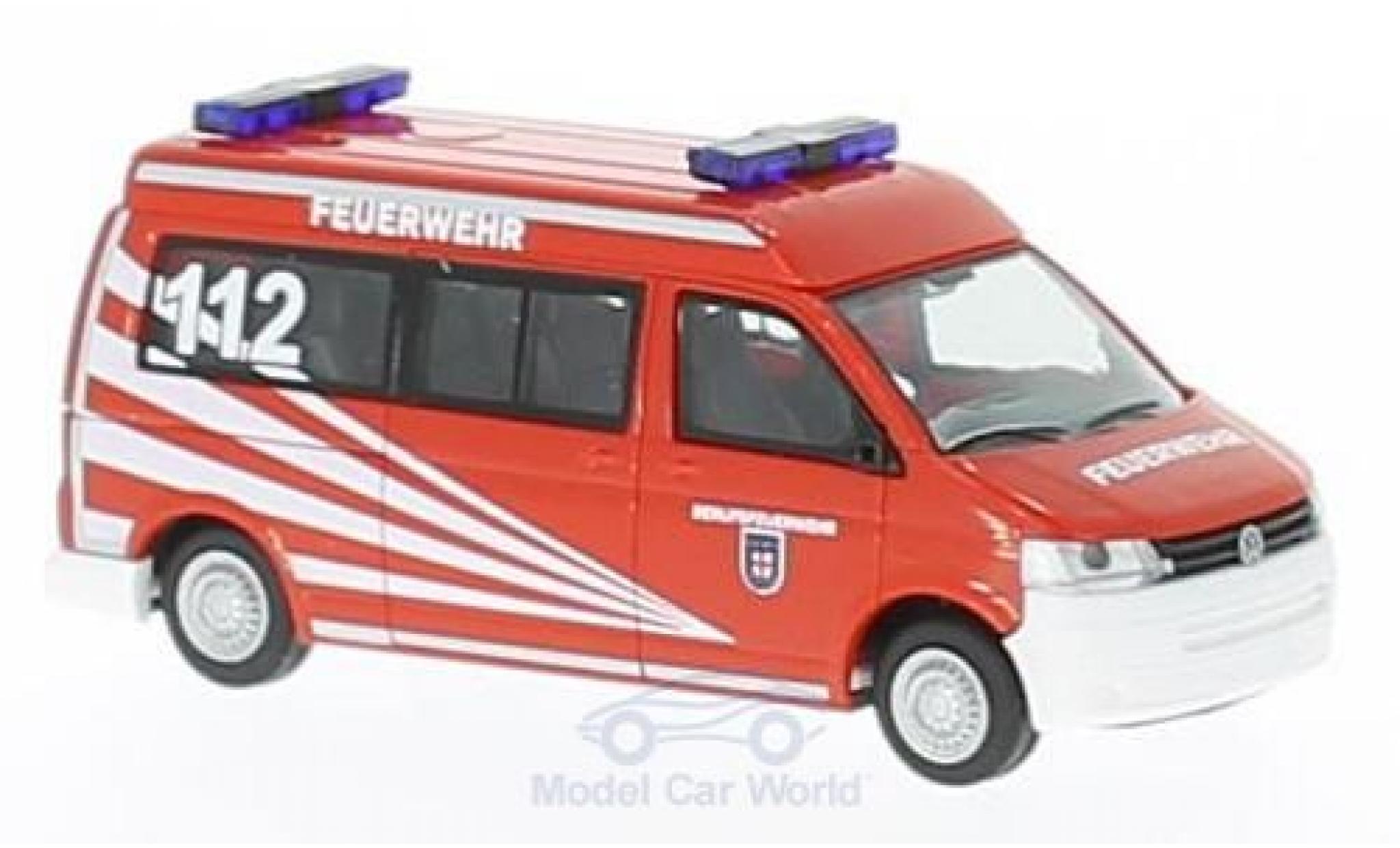 Volkswagen T5 1/87 Rietze Brandweer Koblenz 2010 modelauto