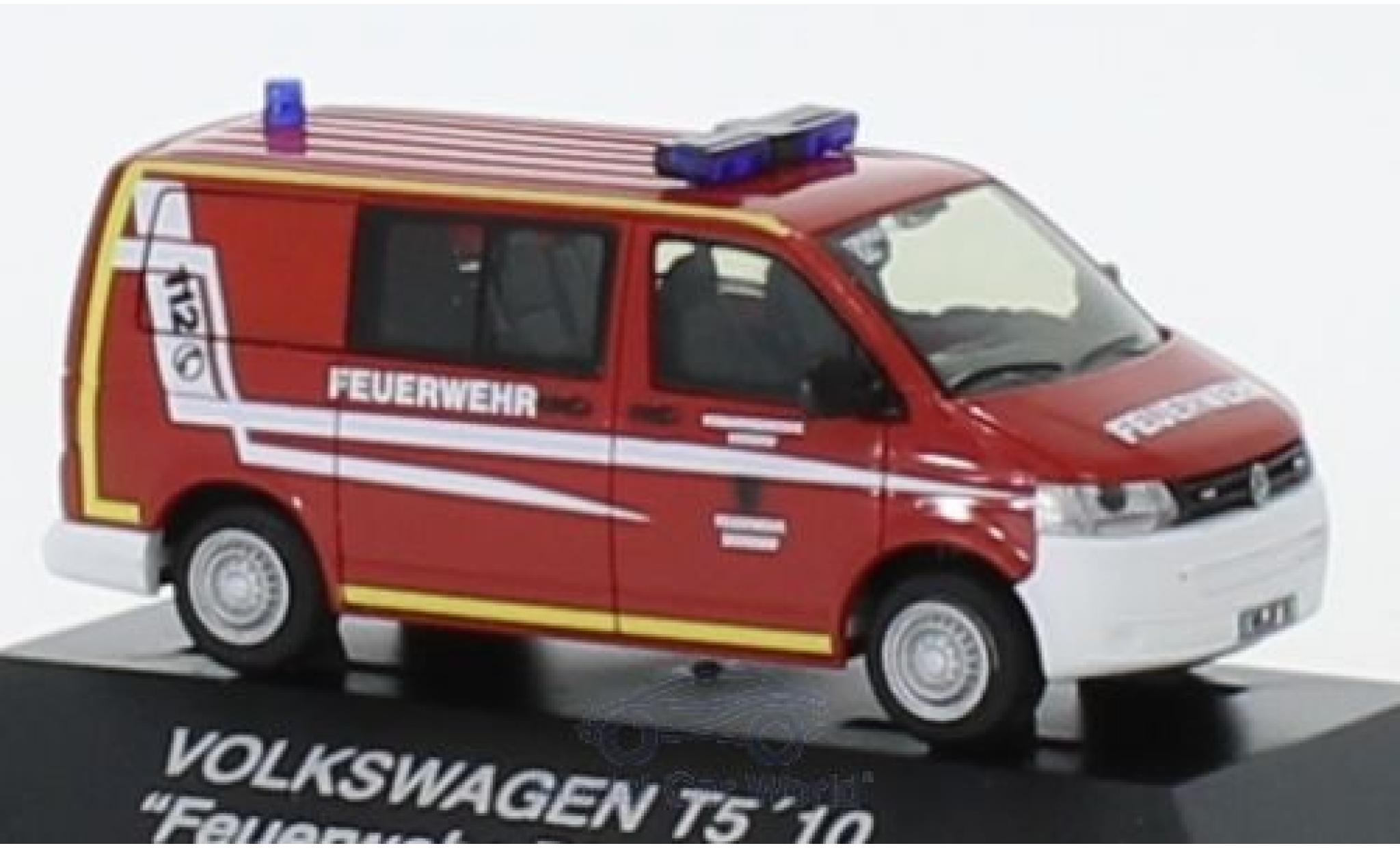 Volkswagen T5 1/87 Rietze Halbbus Brandweer Dierdorf 2010 modelauto