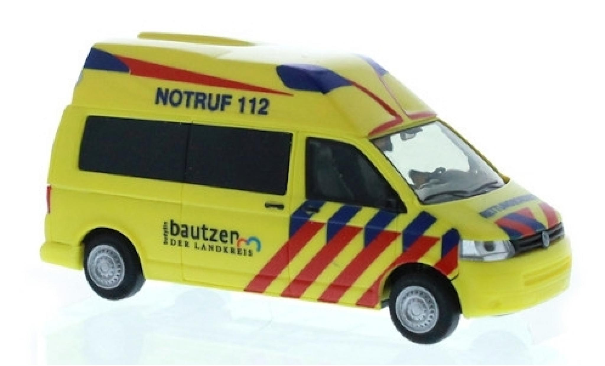 Volkswagen T5 1/87 Rietze Hornis Silver Rettungsdienst Radeberg modelauto