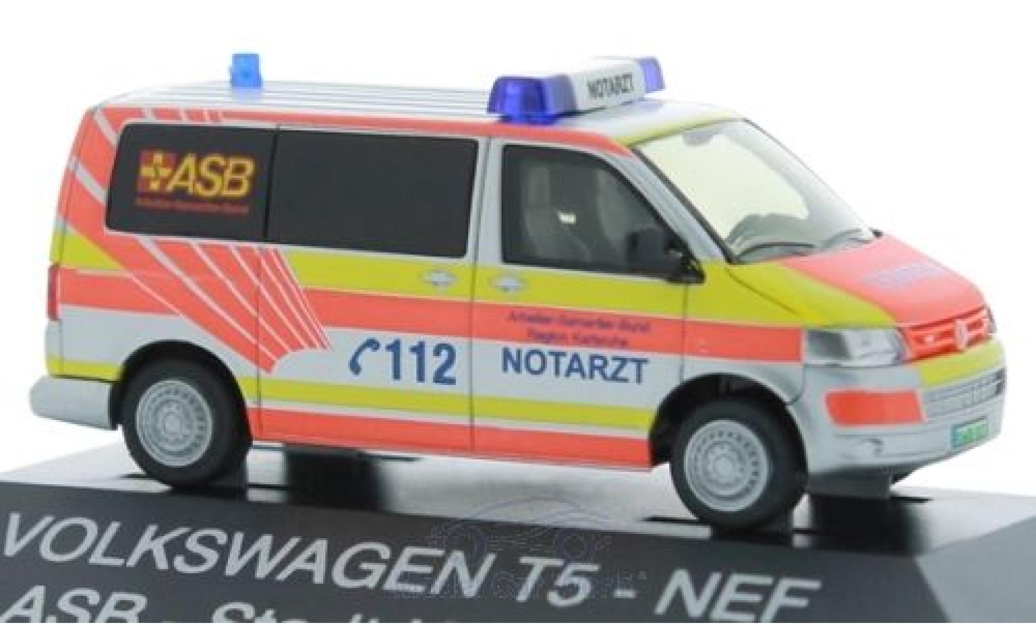 Volkswagen T5 1/87 Rietze Notarzt ASB Karlsruhe modelauto