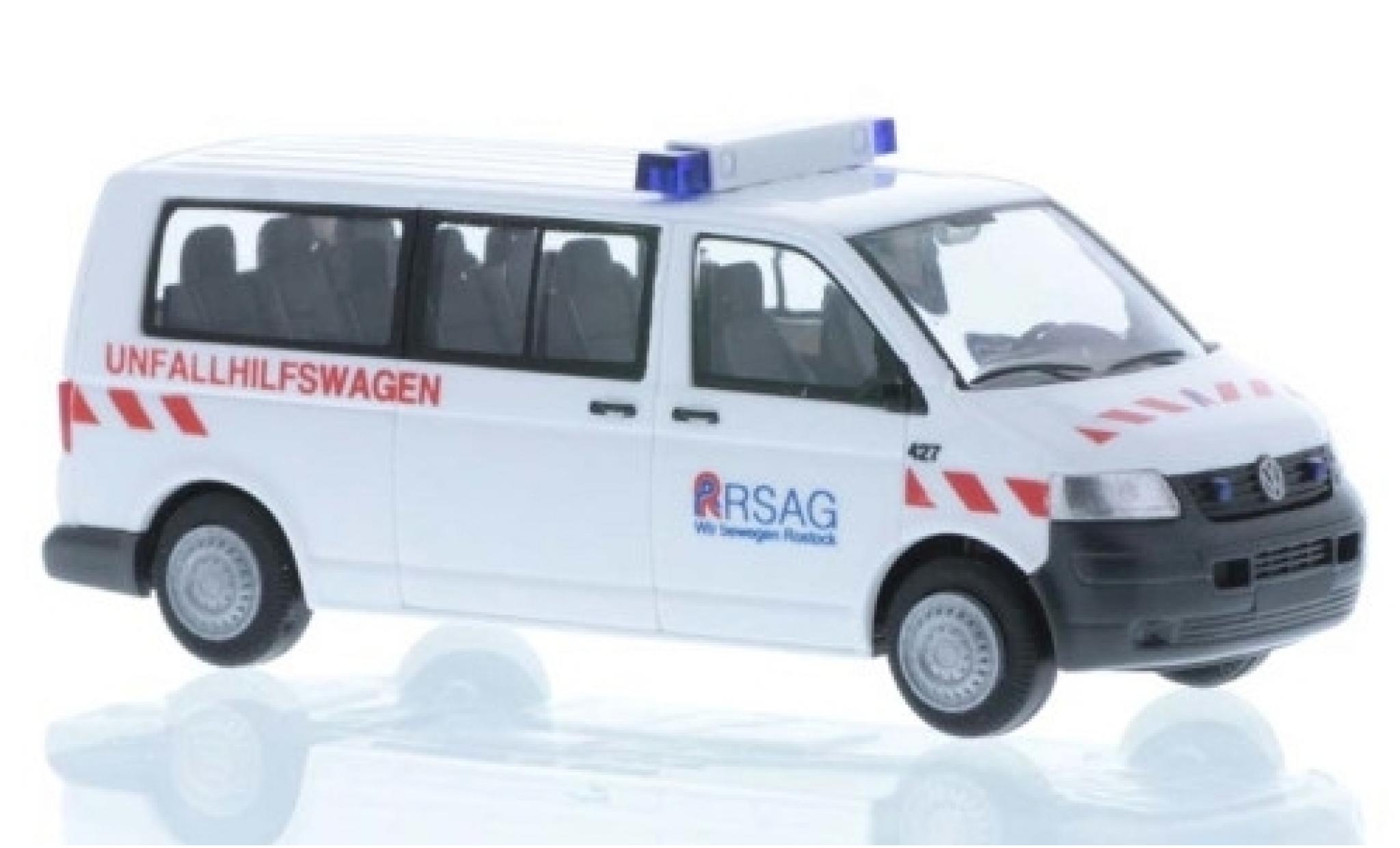 Volkswagen T5 1/87 Rietze Unfallhilfswagen RSAG Rostock modelauto