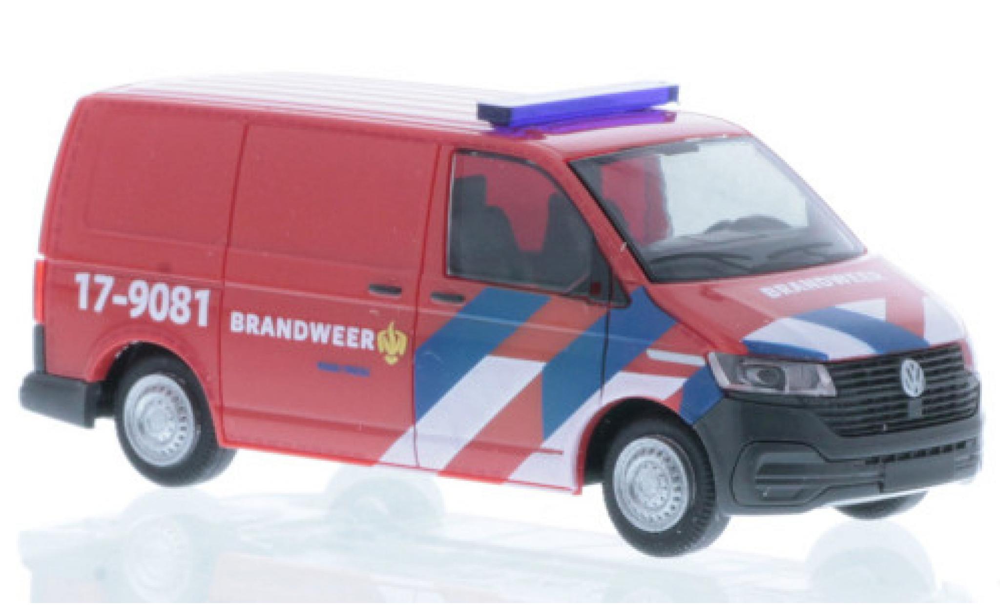 Volkswagen T6 1/87 Rietze .1 Bus Brandweer (NL) modelauto