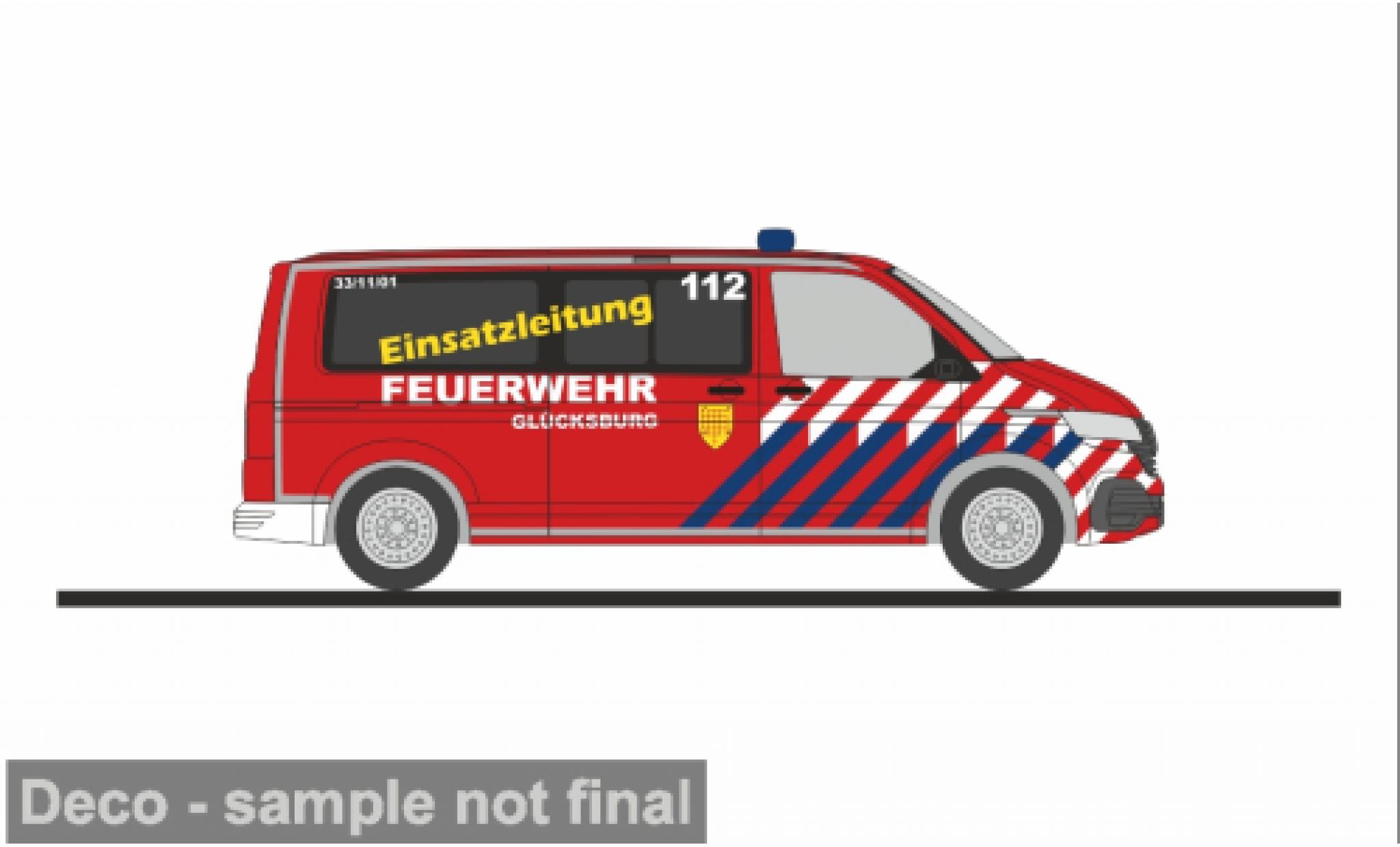 Volkswagen T6 1/87 Rietze .1 FW Gl&uuml;cksburg 1:87 modelauto