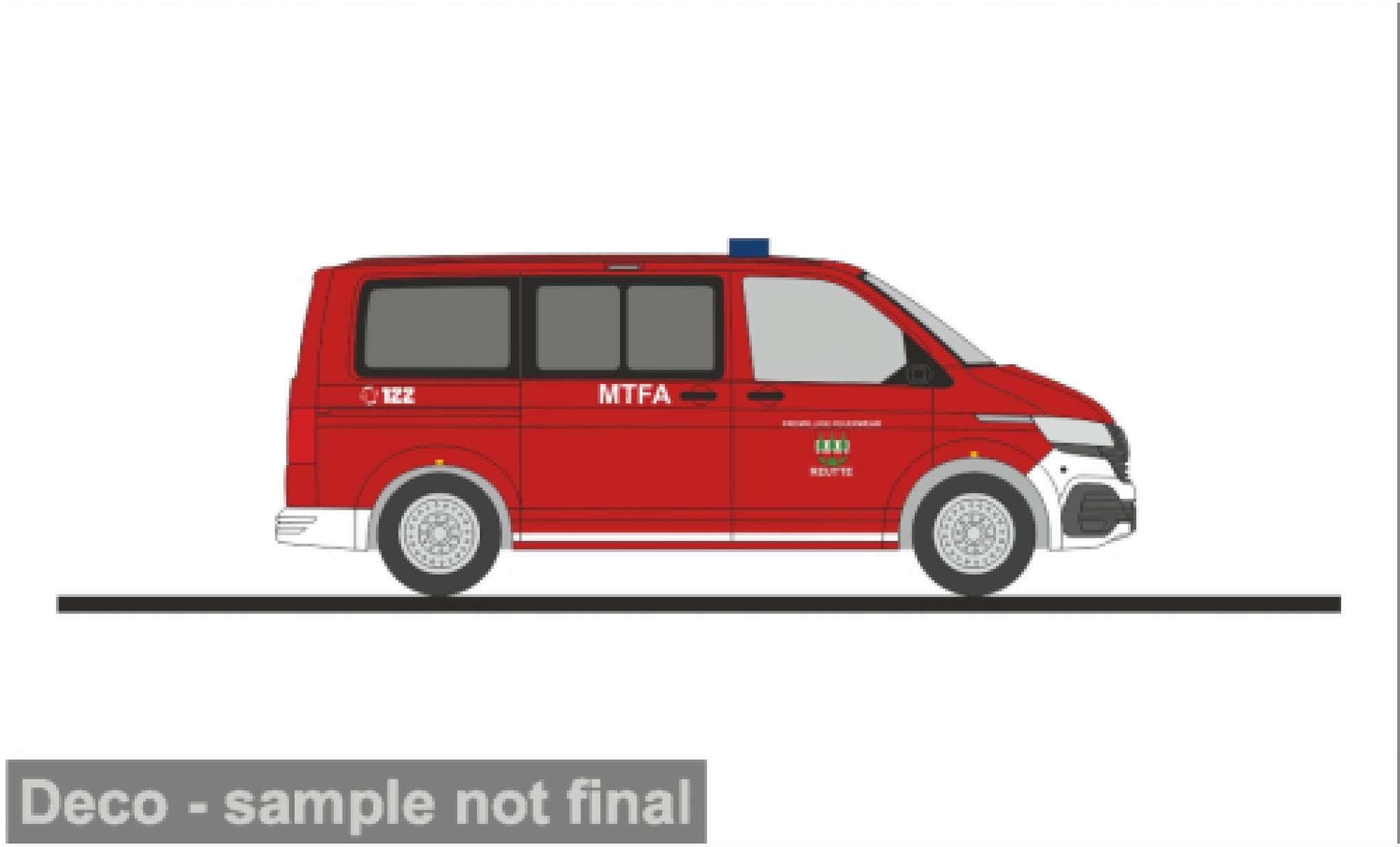 Volkswagen T6 1/87 Rietze .1 FW Reutte (A) 1:87 modelauto