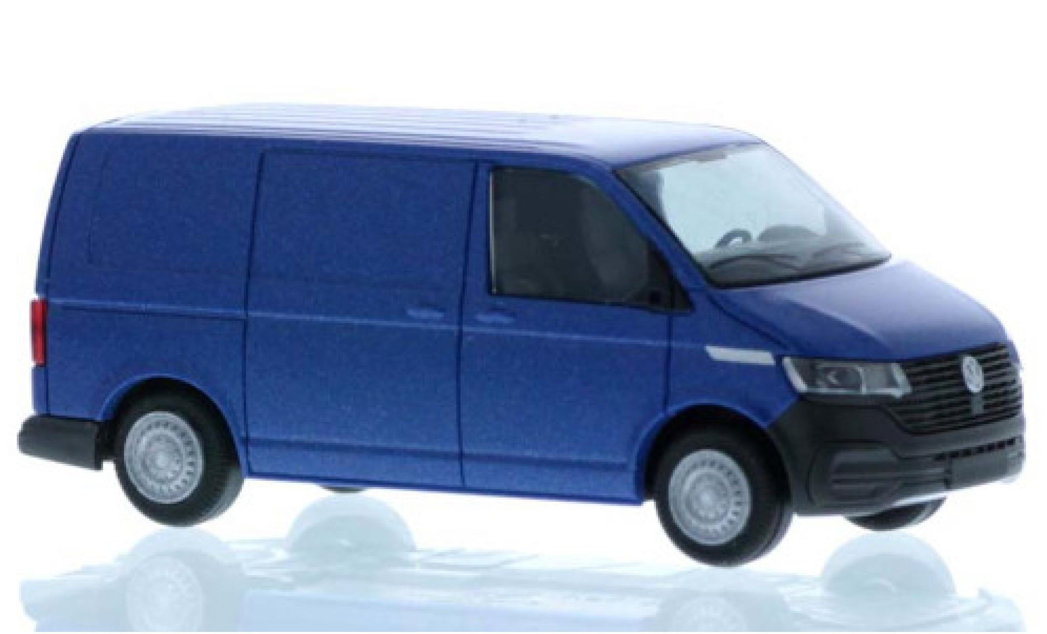 Volkswagen T6 1/87 Rietze .1 Kasten metallic blauw court- empattement modelauto