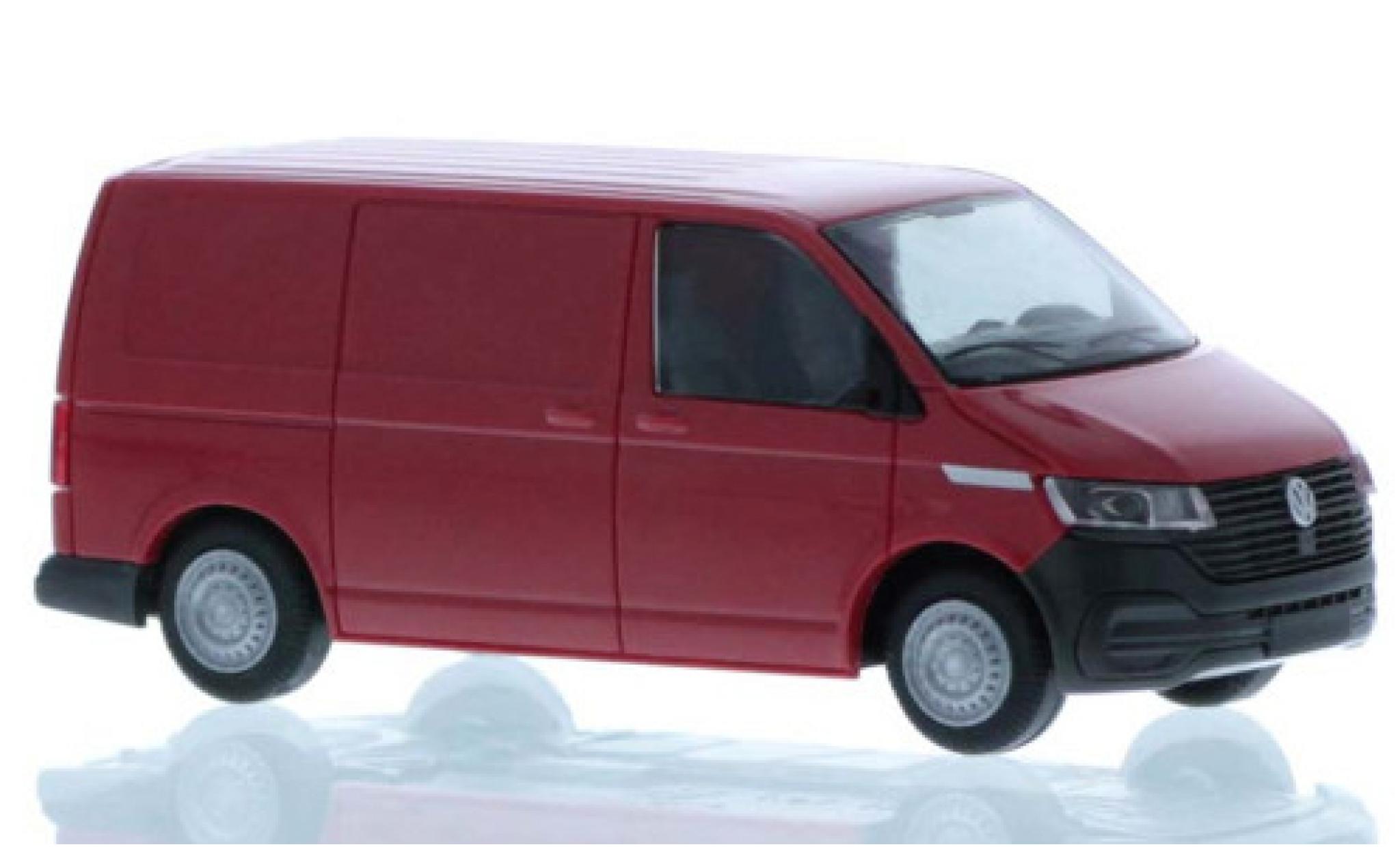Volkswagen T6 1/87 Rietze .1 Kasten rood court- empattement modelauto