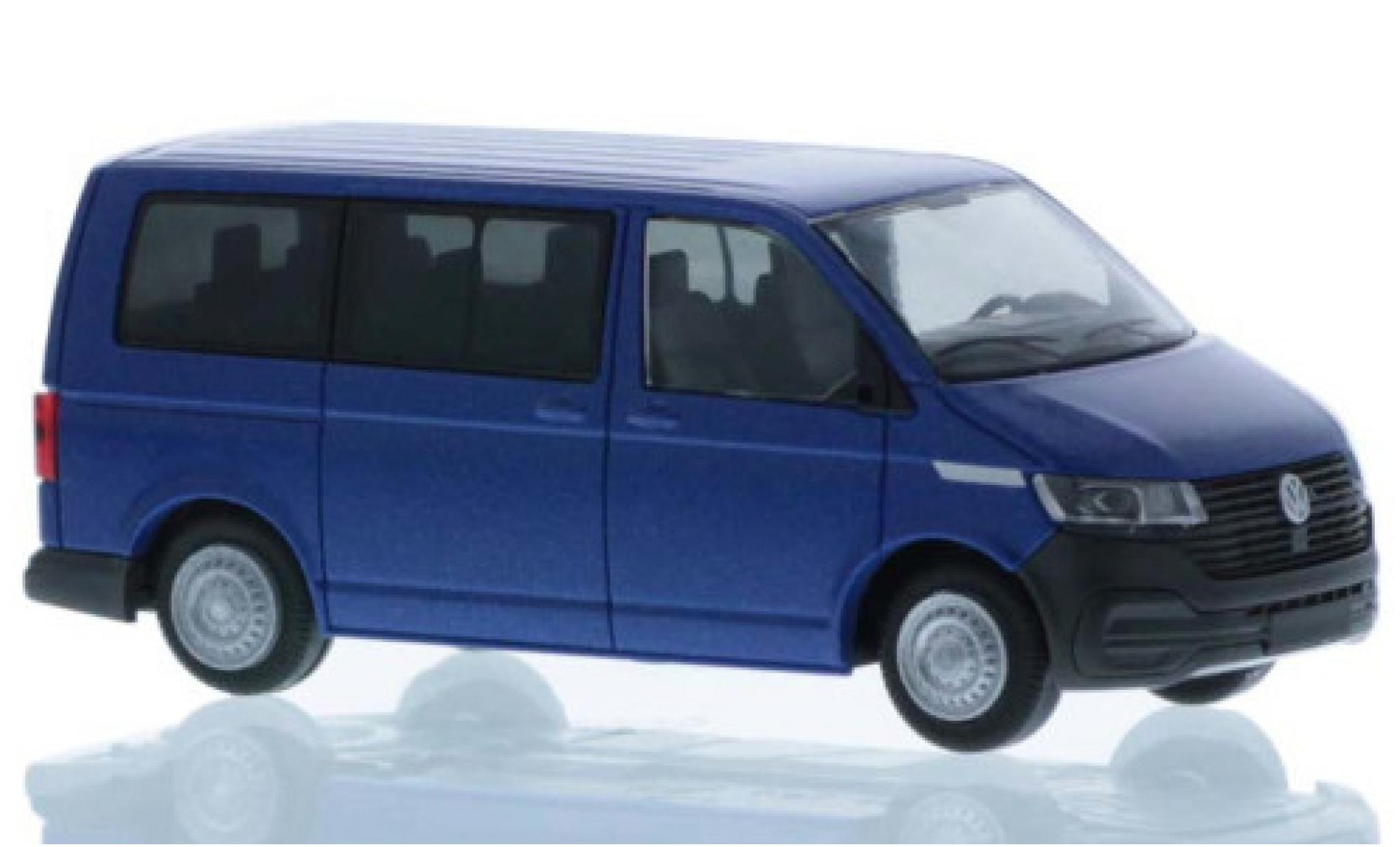 Volkswagen T6 1/87 Rietze .1 metallic blauw court- empattement modelauto