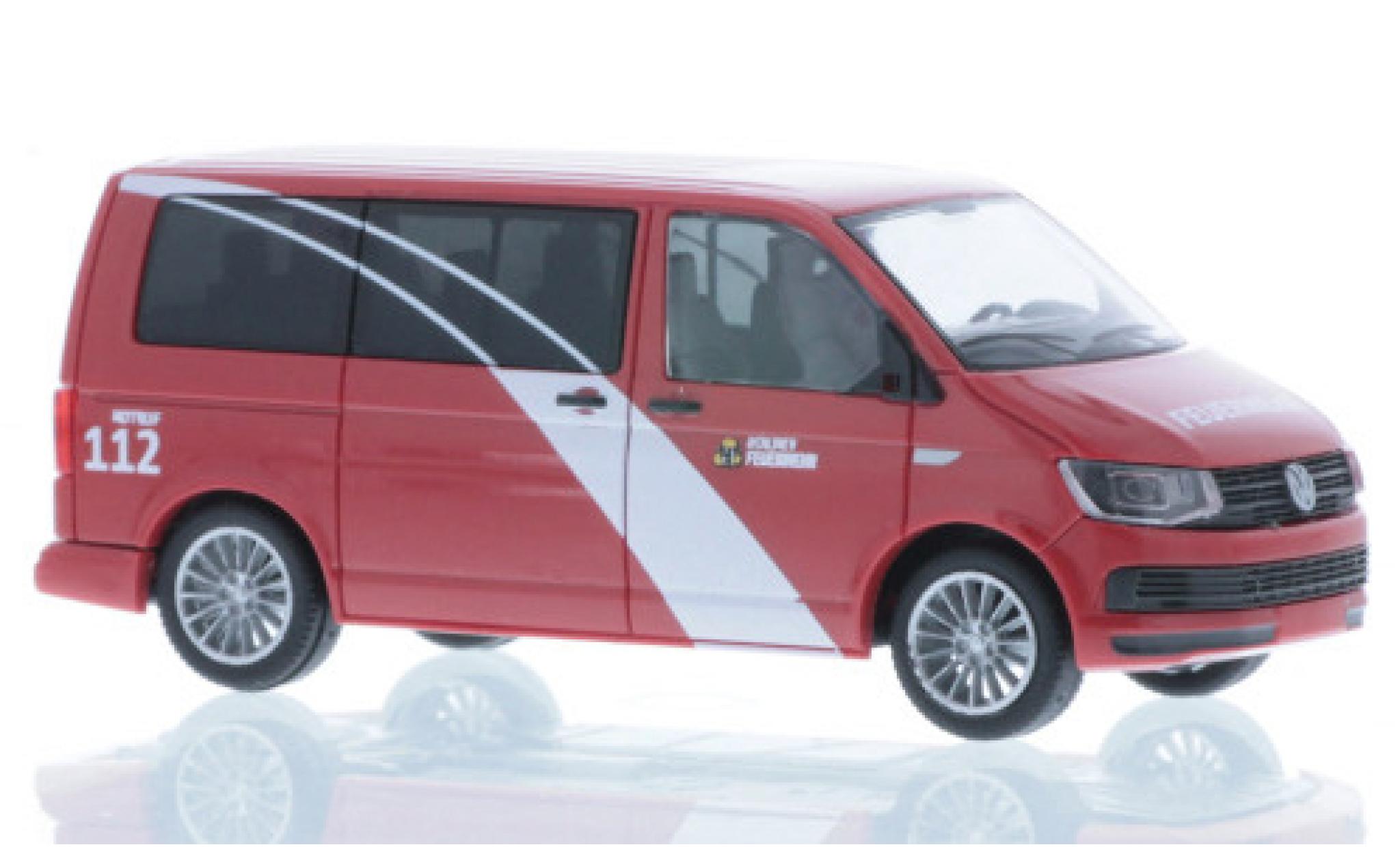 Volkswagen T6 1/87 Rietze Bus Brandweer Berlin modelauto