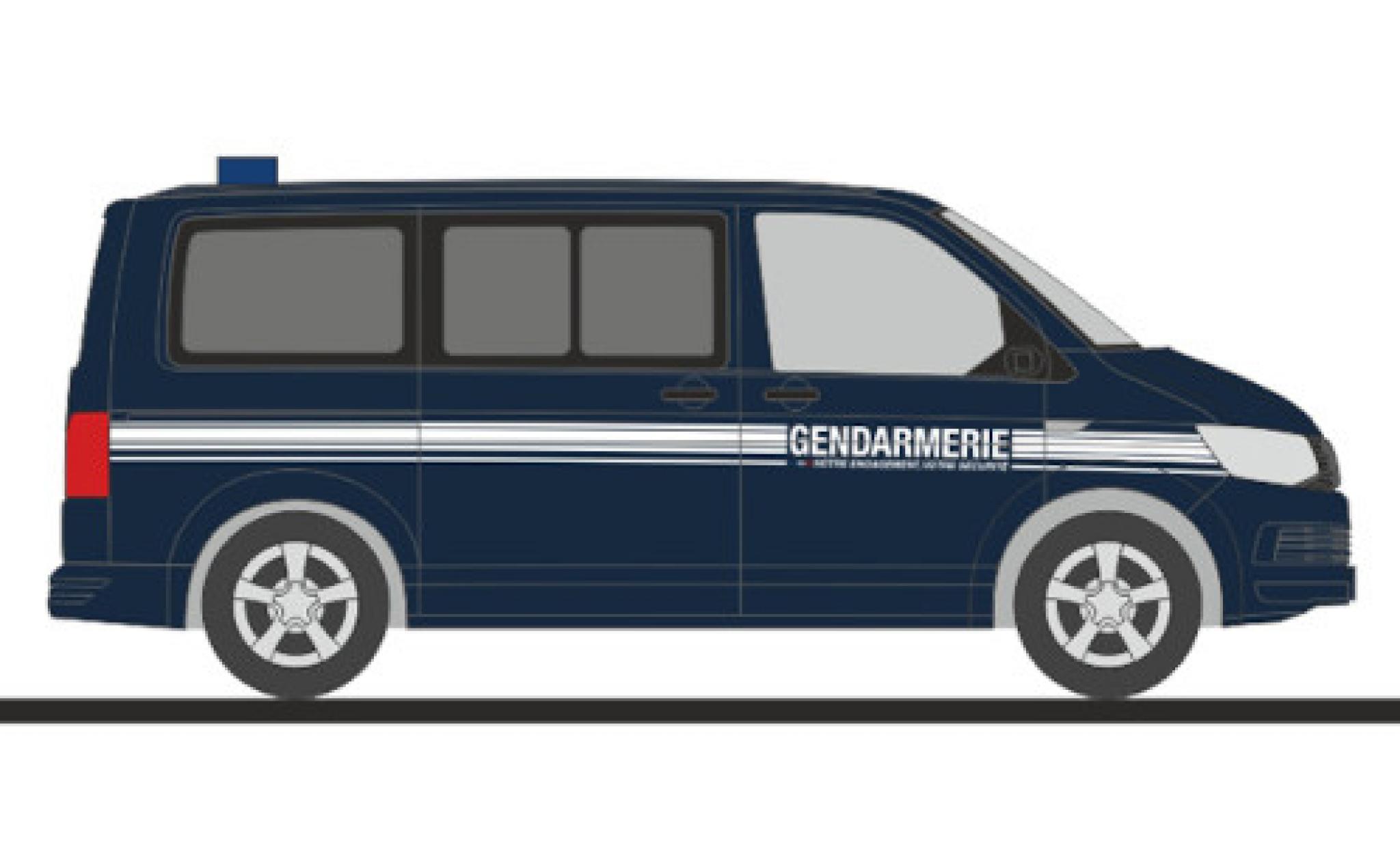 Volkswagen T6 1/87 Rietze Bus Gendarmerie modelauto