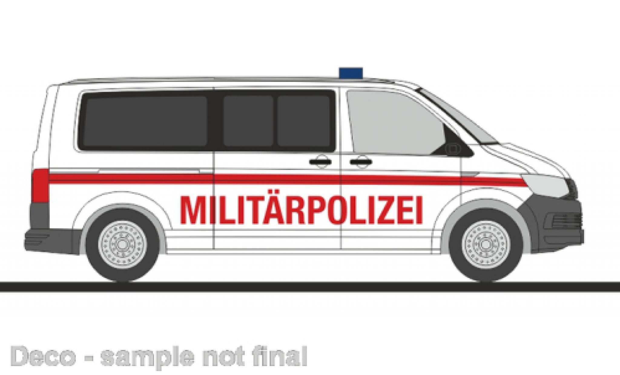 Volkswagen T6 1/87 Rietze Bus Milit&auml;rpolizei (AT) 1:87 modelauto