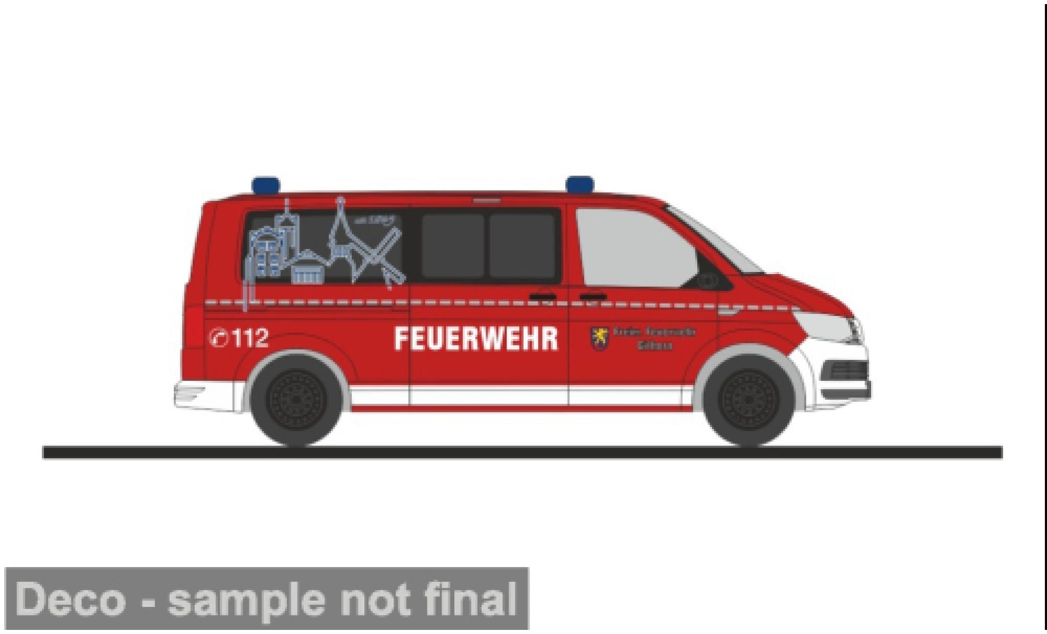 Volkswagen T6 1/87 Rietze Brandweer Gifhorn 1:87 modelauto