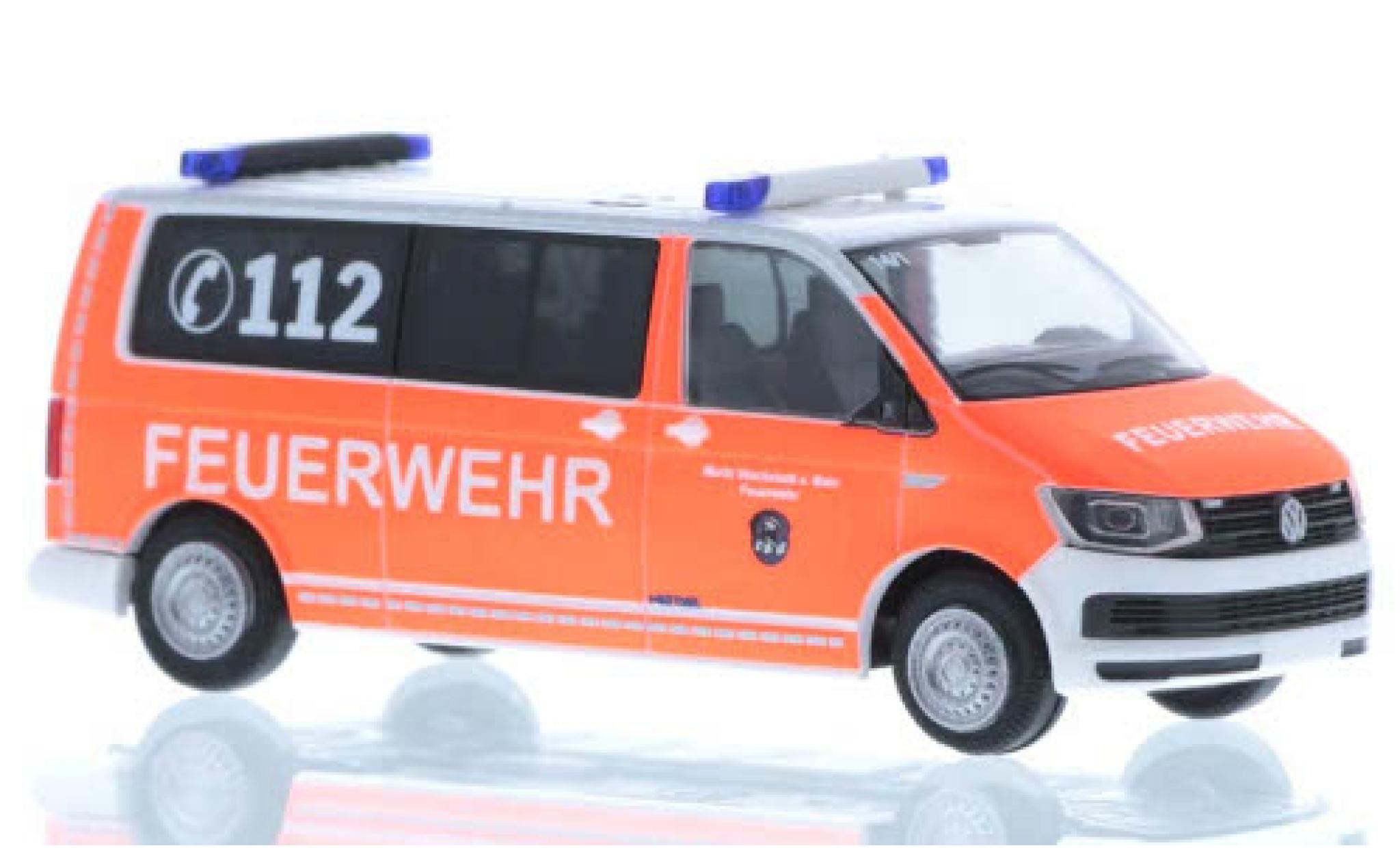 Volkswagen T6 1/87 Rietze Brandweer Stockstadt plus long empattement modelauto