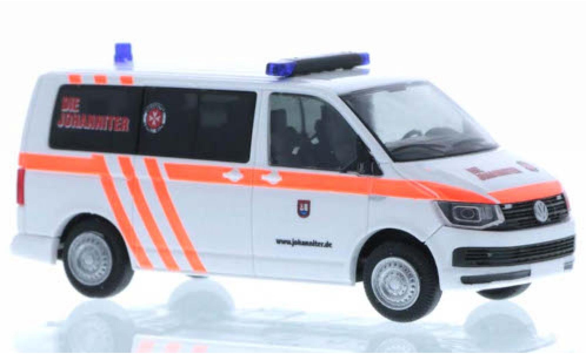 Volkswagen T6 1/87 Rietze Johanniter Hannover court- empattement modelauto