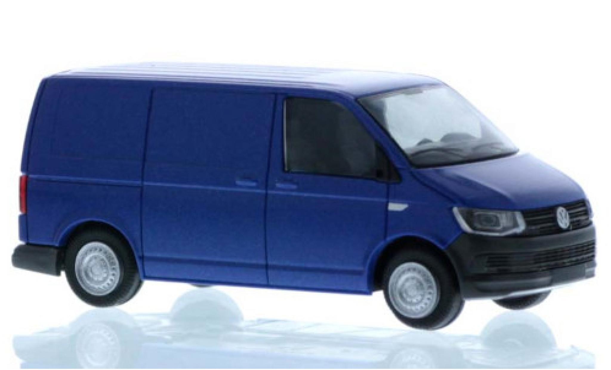 Volkswagen T6 1/87 Rietze Kasten blauw court- empattement modelauto