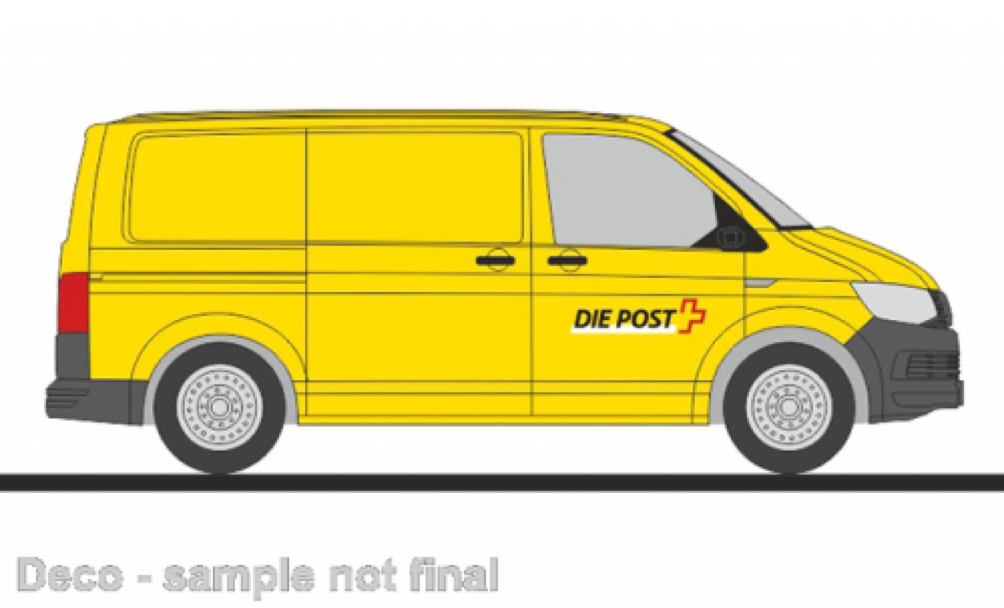 Volkswagen T6 1/87 Rietze Kasten Die Post (CH) 1:87 modelauto