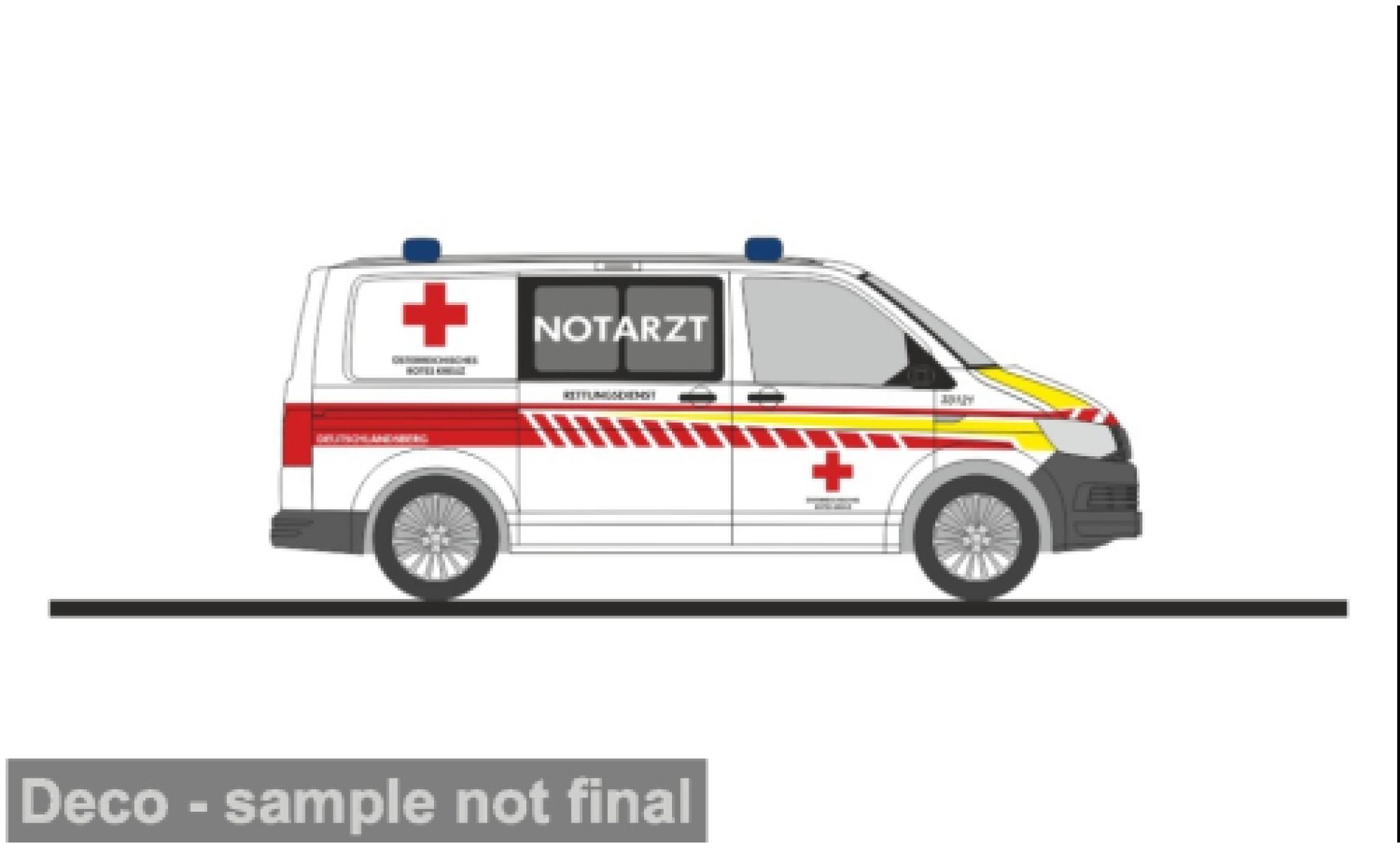 Volkswagen T6 1/87 Rietze Notarzt &Ouml;RK (D) 1:87 modelauto