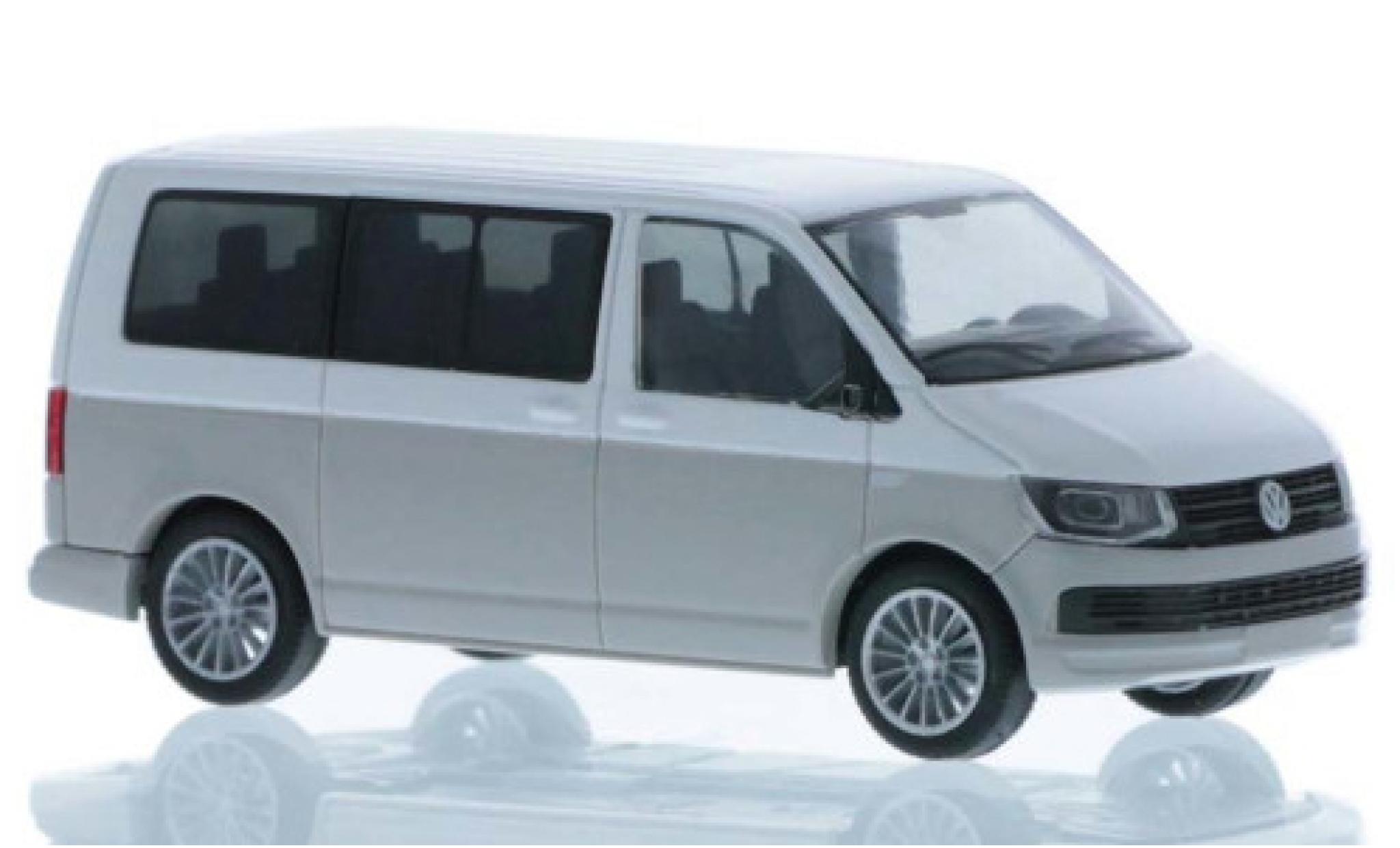 Volkswagen T6 1/87 Rietze wit/grijs court- empattement modelauto