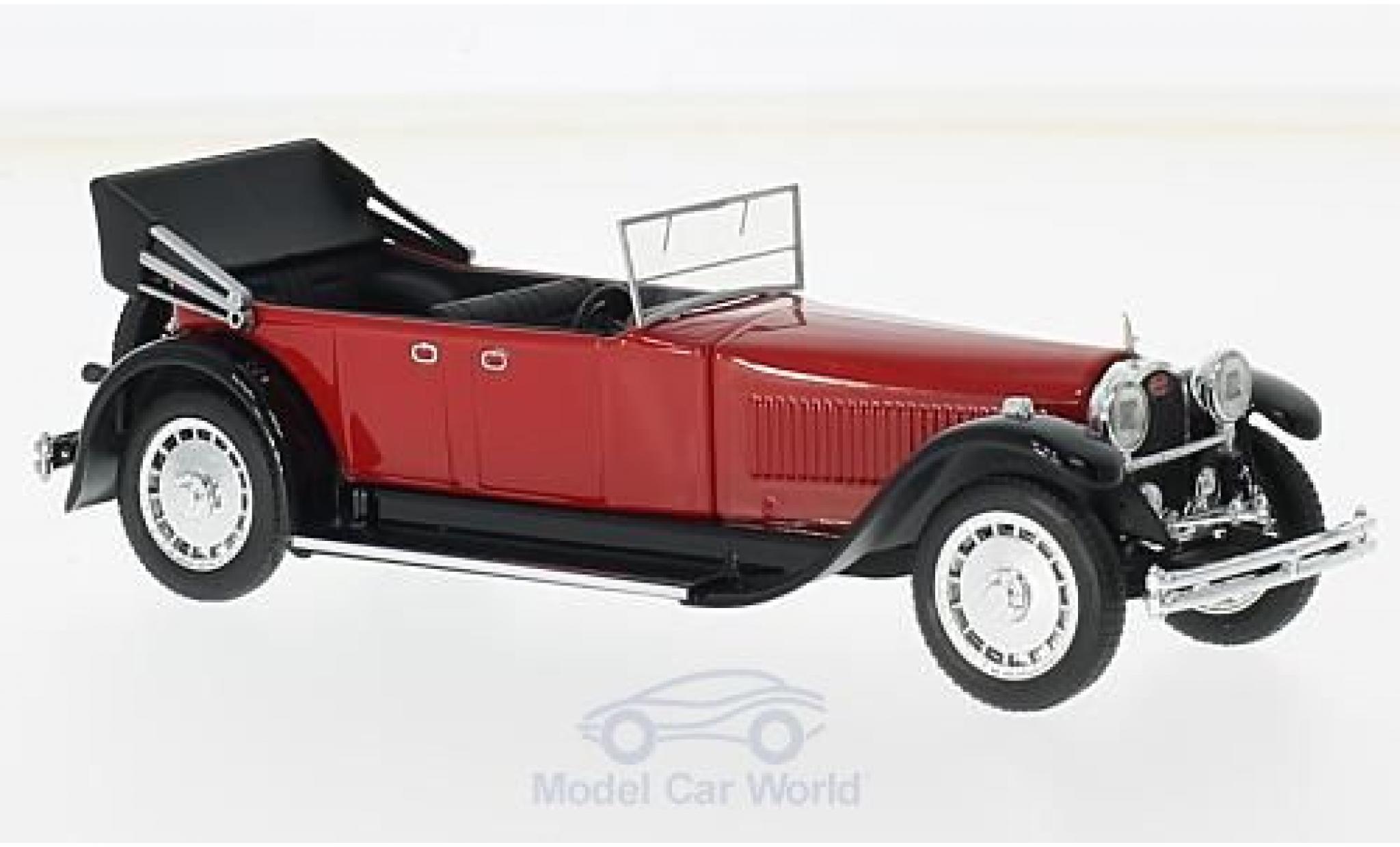 Bugatti 41 1/43 Rio Royale Torpedo rood/zwart RHD 1927 modelauto