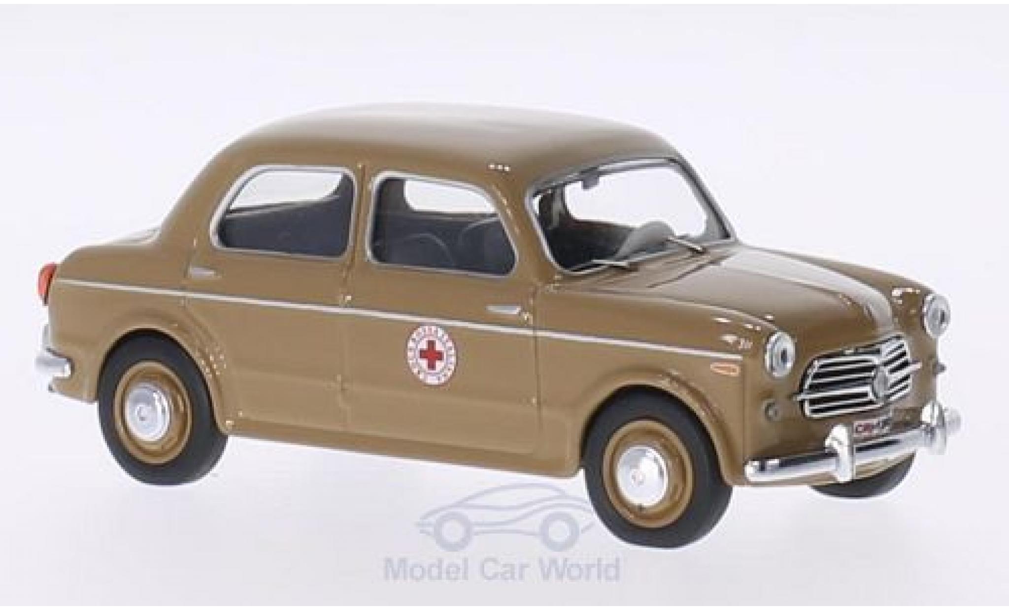 Fiat 1100 1956 1/43 Rio /103 bruin Croce Rossa 1956 Rotes Kreuz (IT) modelauto