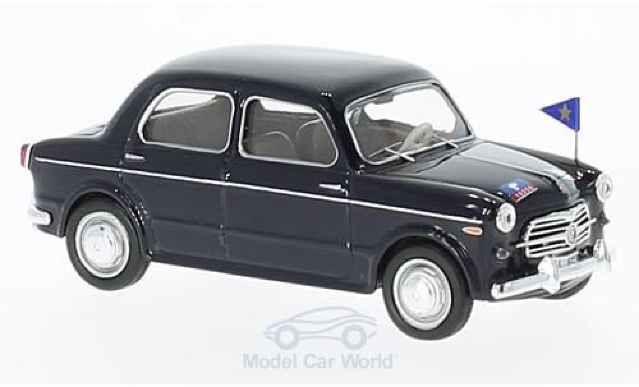Fiat 1100 1/43 Rio /103 E zwart Carabinieri Serv. Ufficiali 1953 modelauto